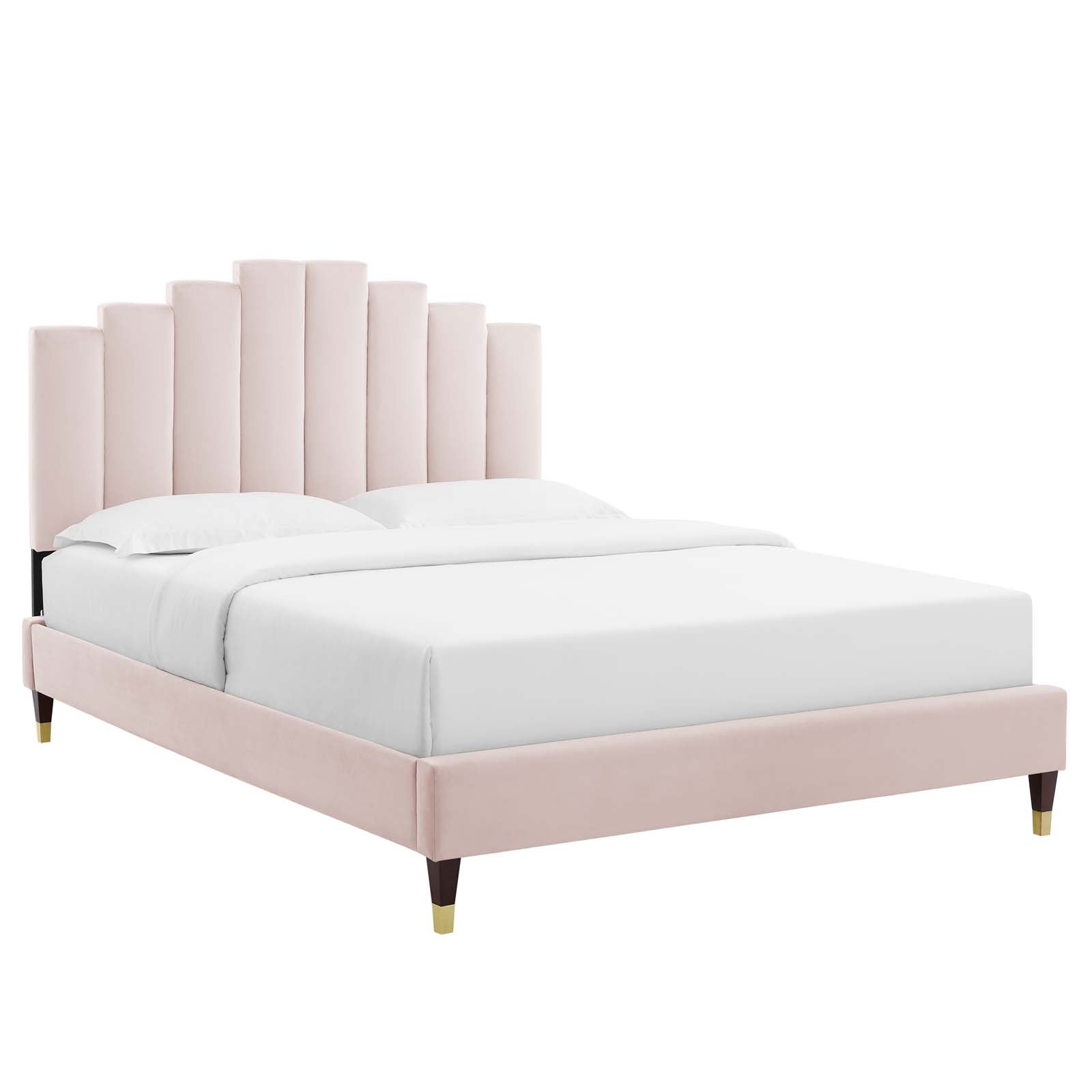 Elise Twin Performance Velvet Platform Bed By Modway | Beds | 