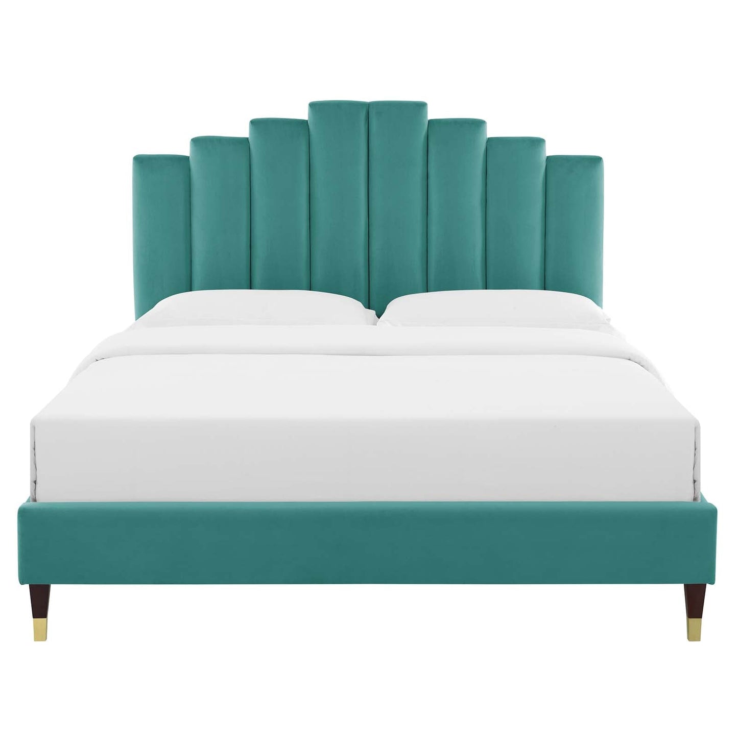 Elise Twin Performance Velvet Platform Bed By Modway | Beds | 