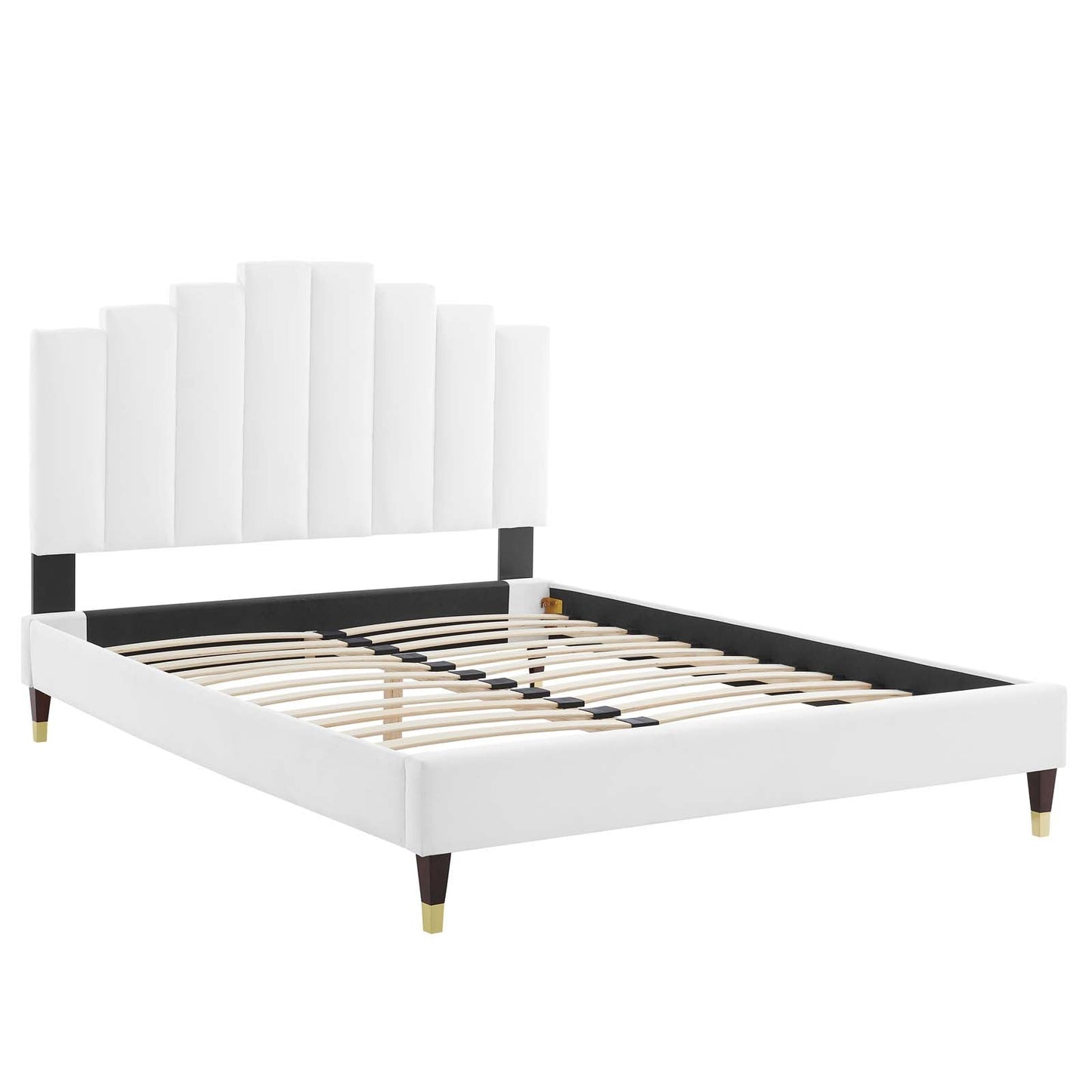 Elise Twin Performance Velvet Platform Bed By Modway | Beds | 