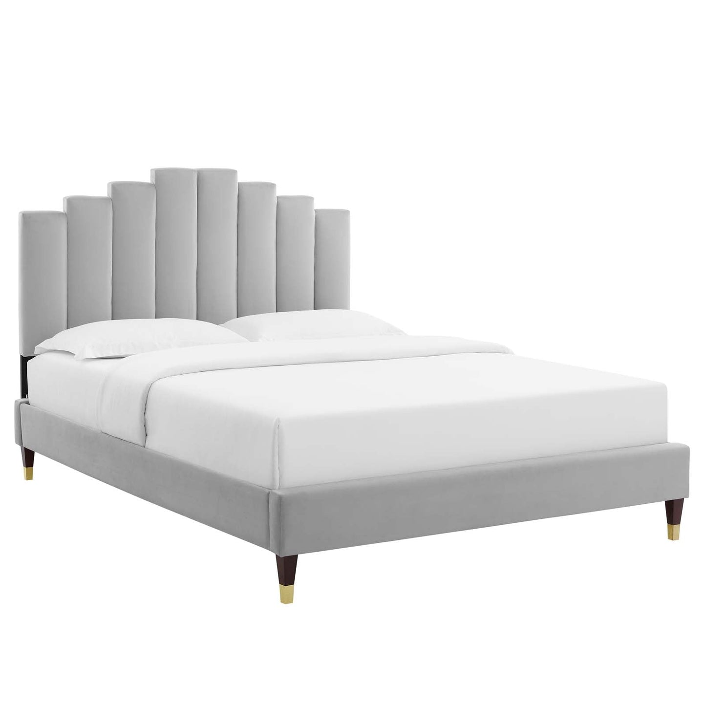 Elise King Performance Velvet Platform Bed By Modway | Headboards | 