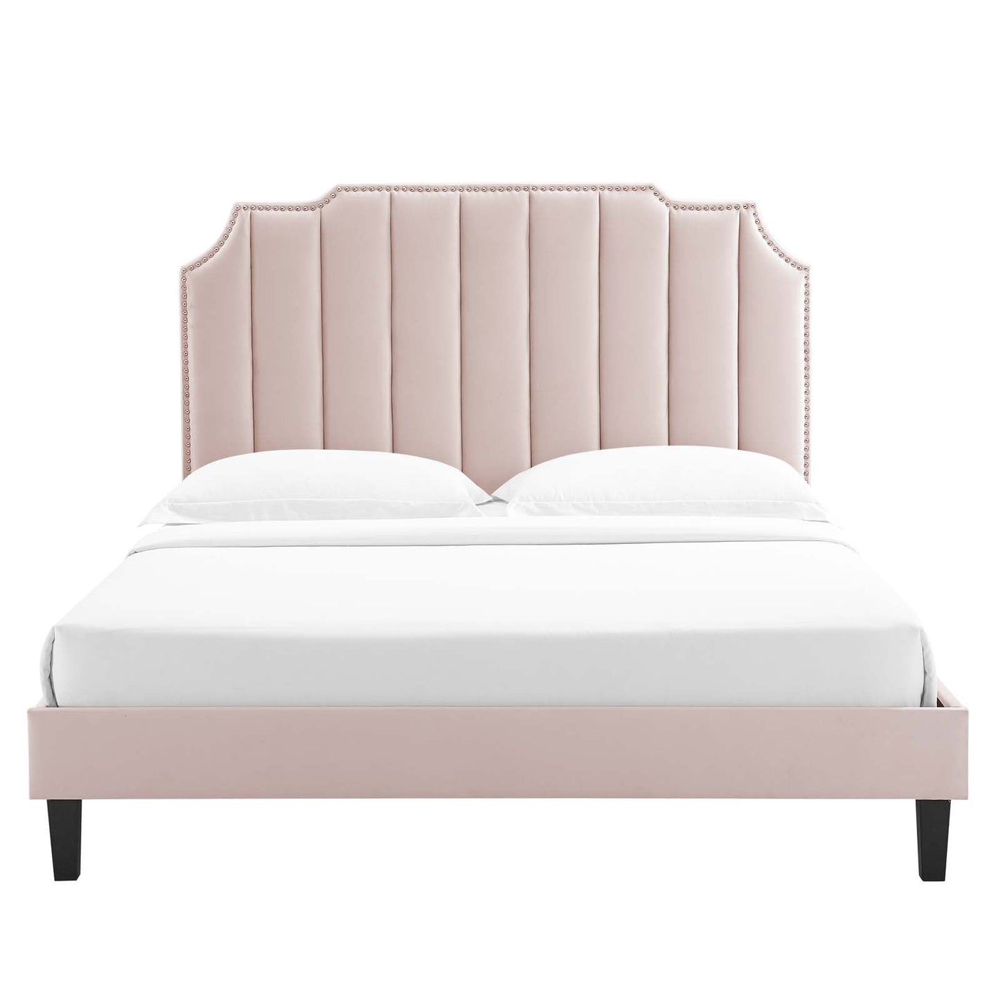 Colette Twin Performance Velvet Platform Bed By Modway - MOD-6884 | Beds - 92