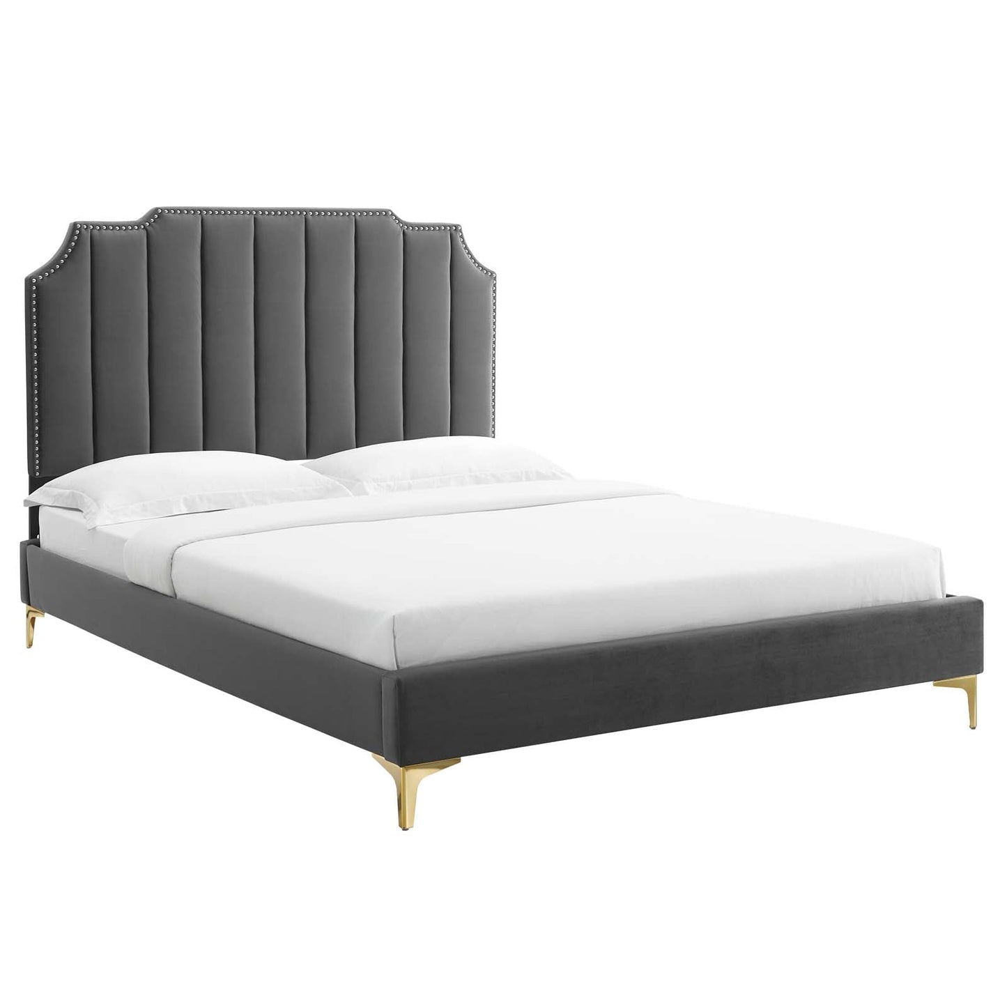 Colette Full Performance Velvet Platform Bed By Modway - MOD-6888 | Beds - 2