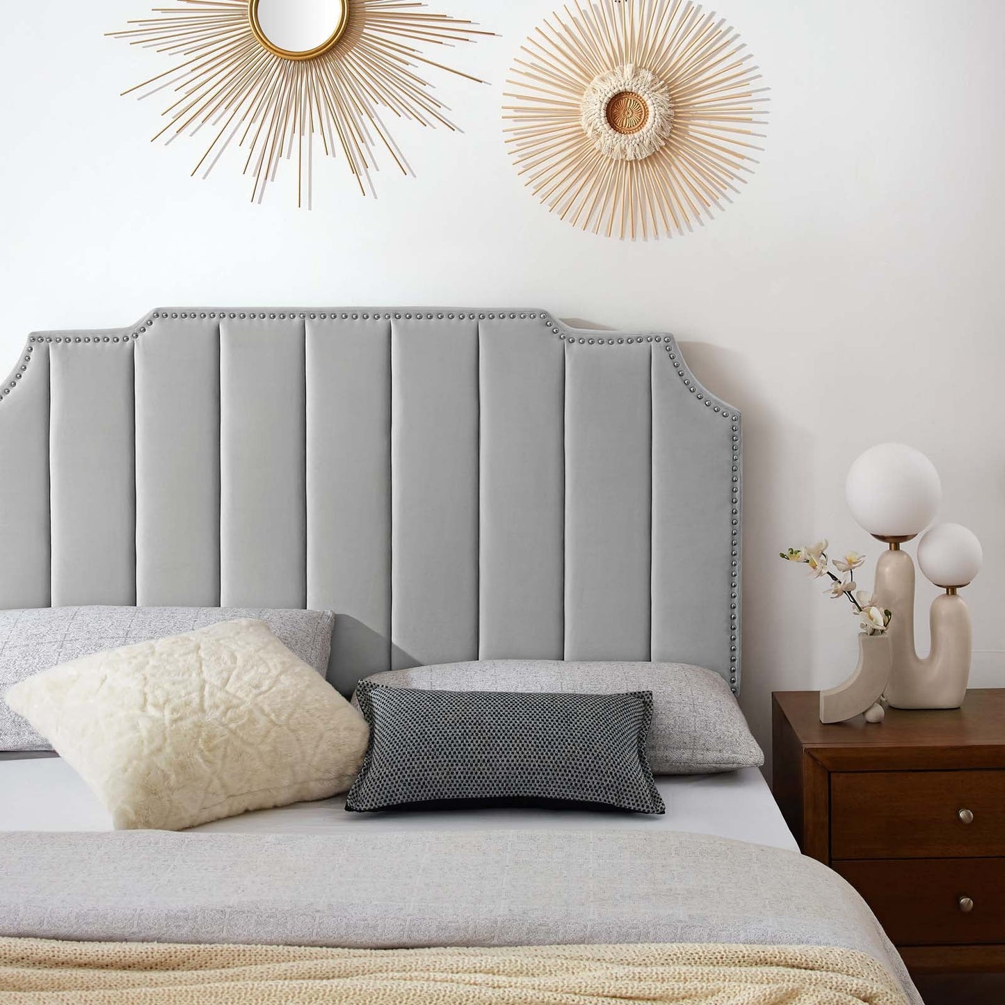 Colette Full Performance Velvet Platform Bed By Modway - MOD-6888 | Beds - 40