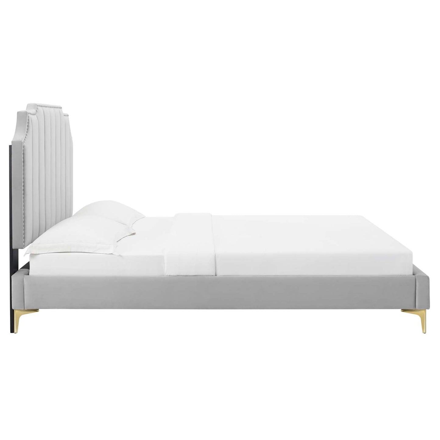 Colette Full Performance Velvet Platform Bed By Modway - MOD-6888 | Beds - 43