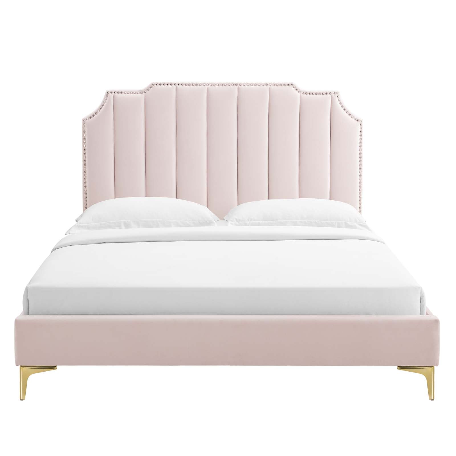 Colette Full Performance Velvet Platform Bed By Modway - MOD-6888 | Beds - 92