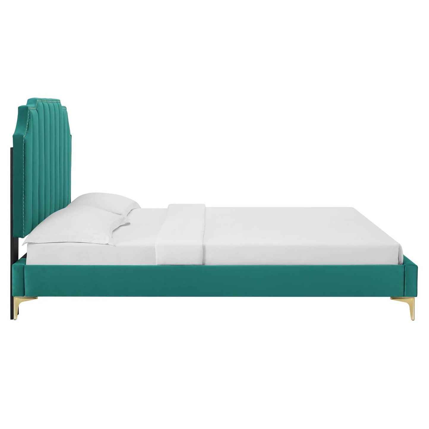 Colette Full Performance Velvet Platform Bed By Modway - MOD-6888 | Beds - 107
