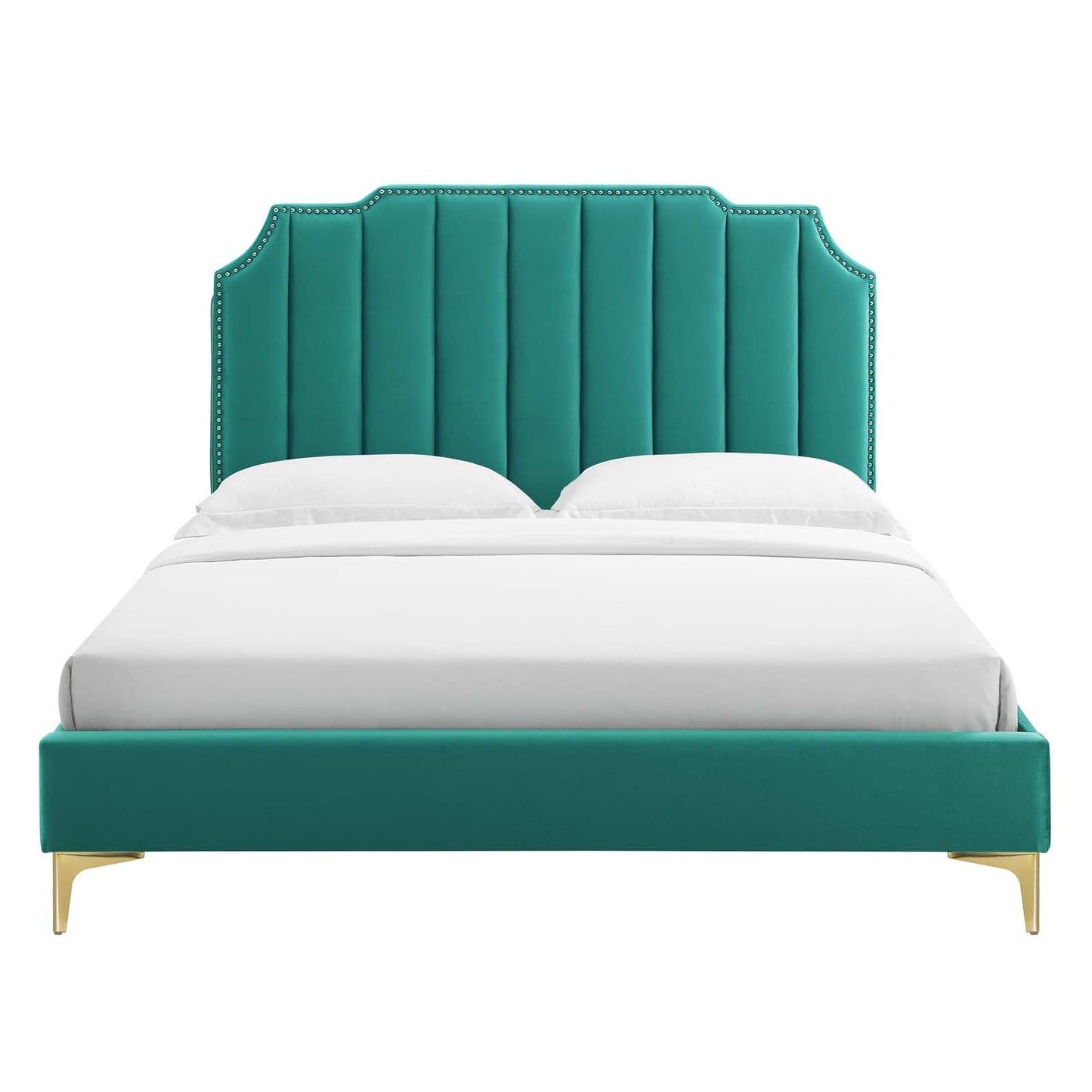 Colette Full Performance Velvet Platform Bed By Modway - MOD-6888 | Beds - 108