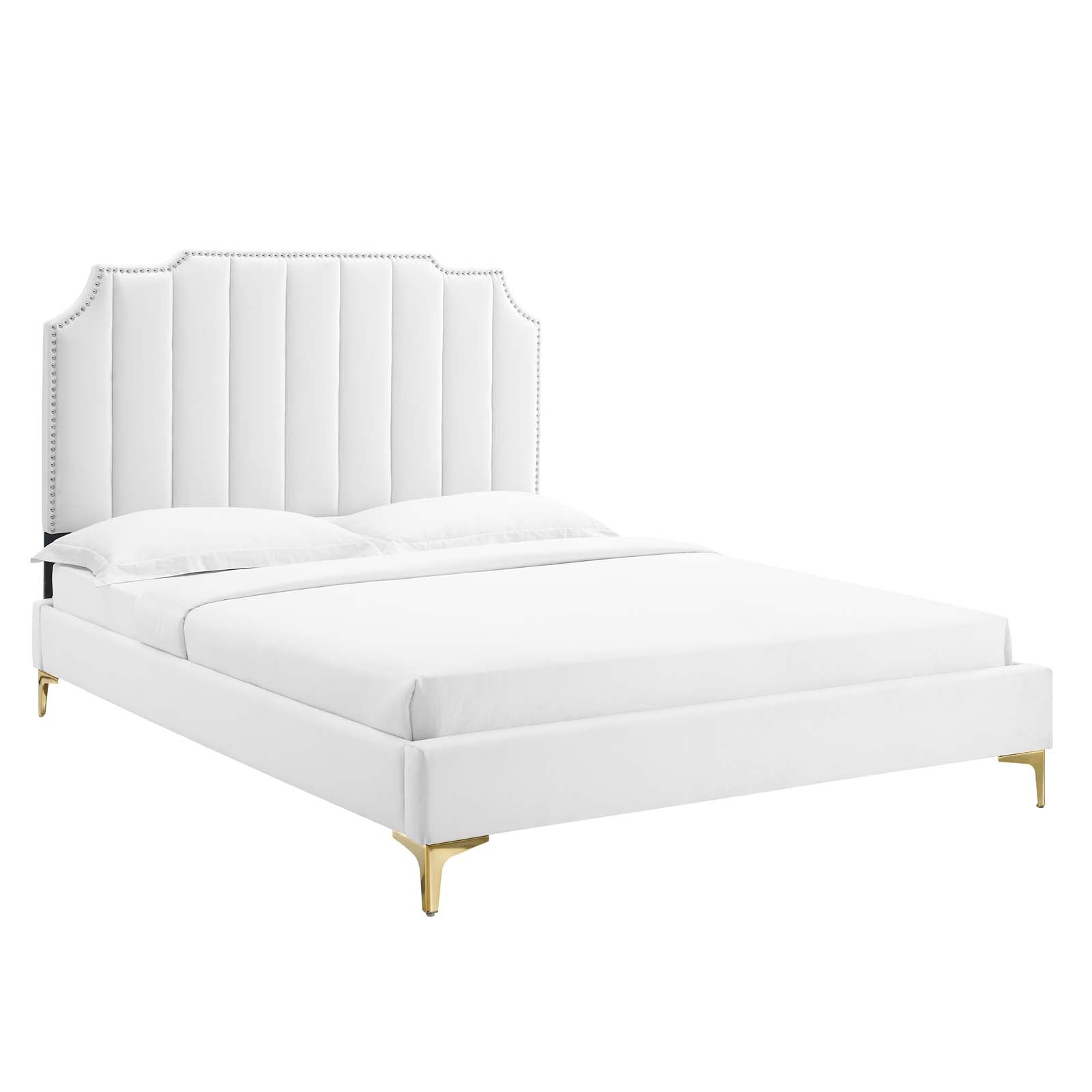 Colette Full Performance Velvet Platform Bed By Modway - MOD-6888 | Beds - 113