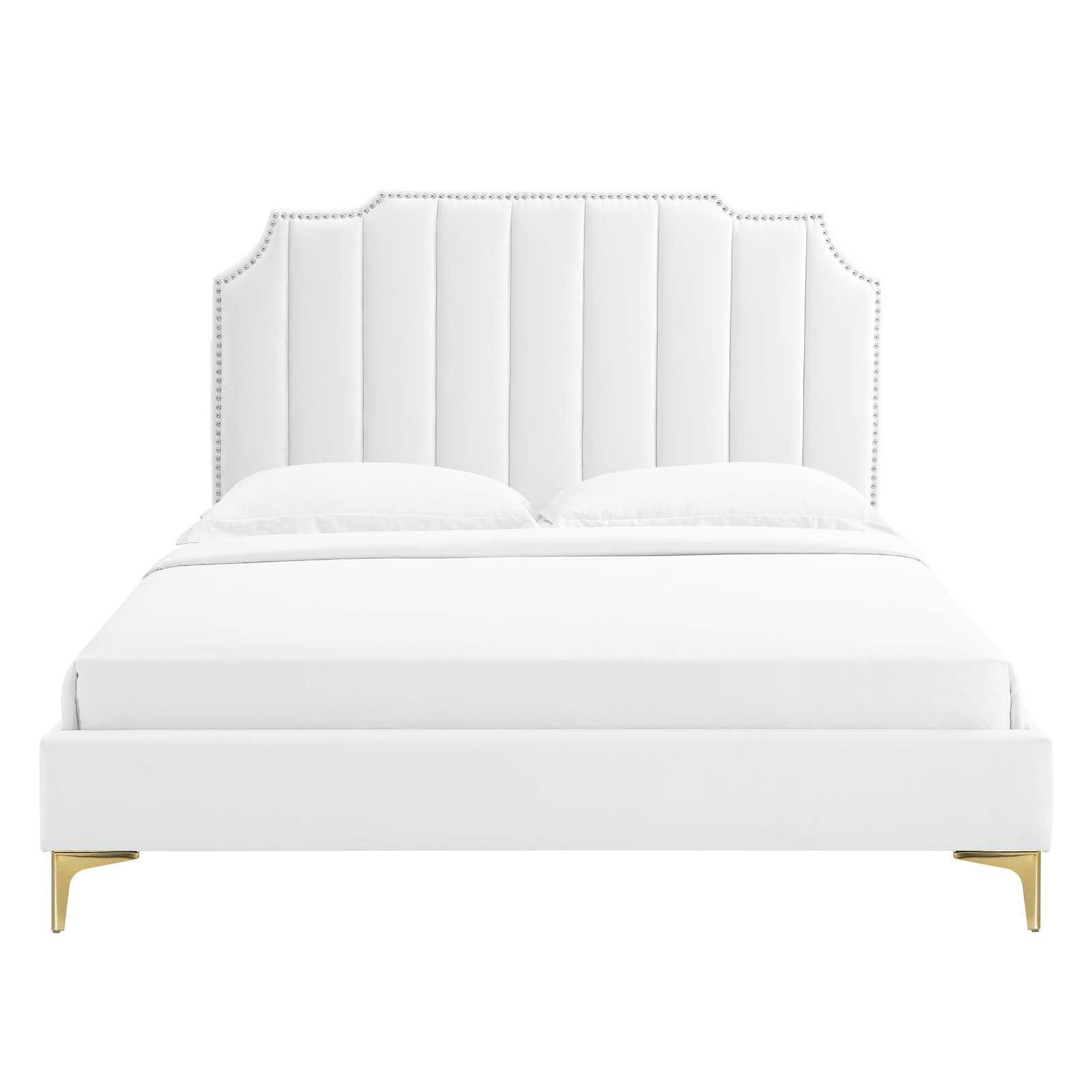 Colette Full Performance Velvet Platform Bed By Modway - MOD-6888 | Beds - 124