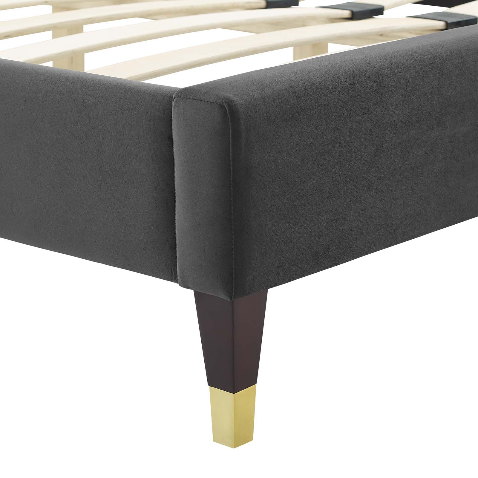 Colette Full Performance Velvet Platform Bed By Modway - MOD-6889 | Beds - 13