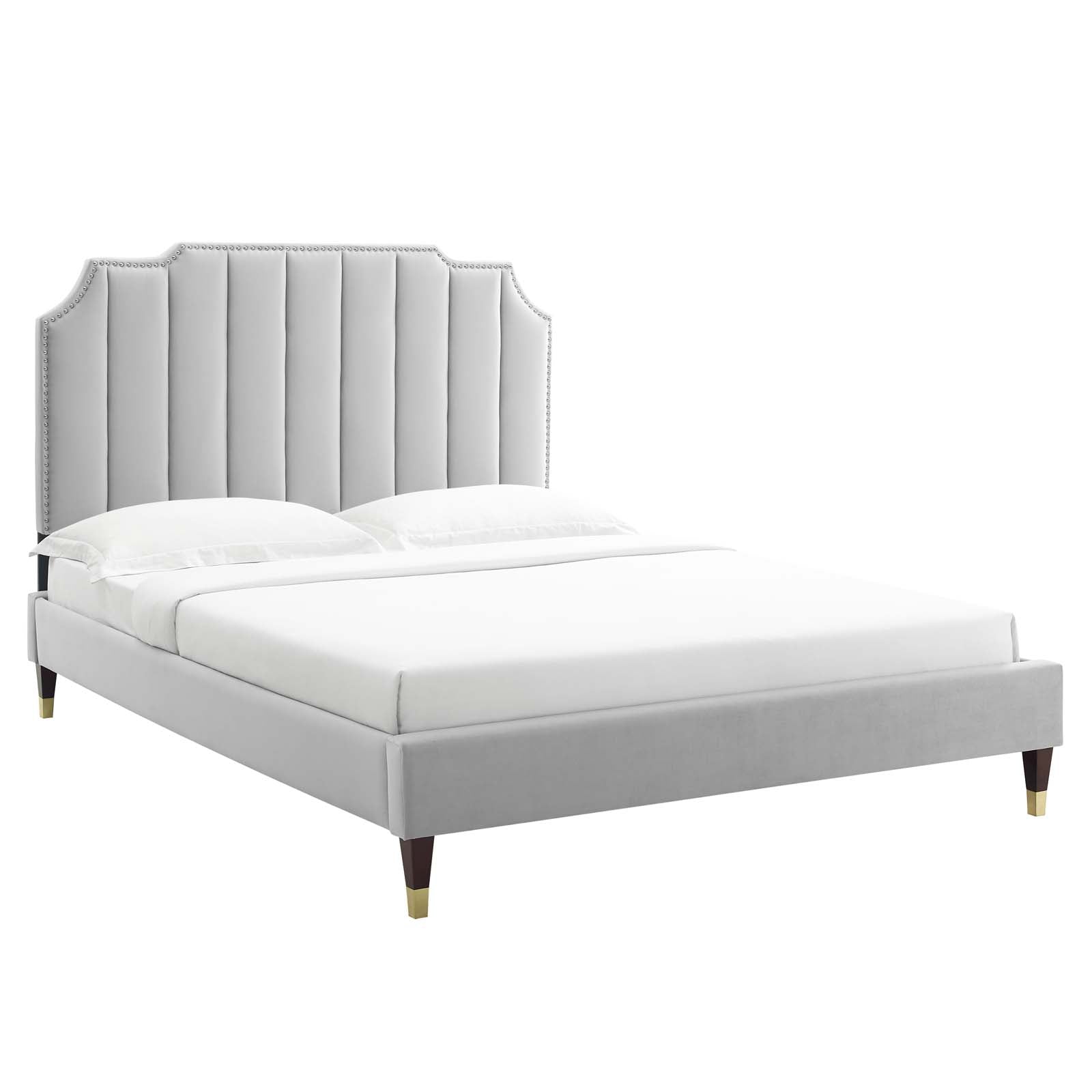 Colette Full Performance Velvet Platform Bed By Modway - MOD-6889 | Beds - 33
