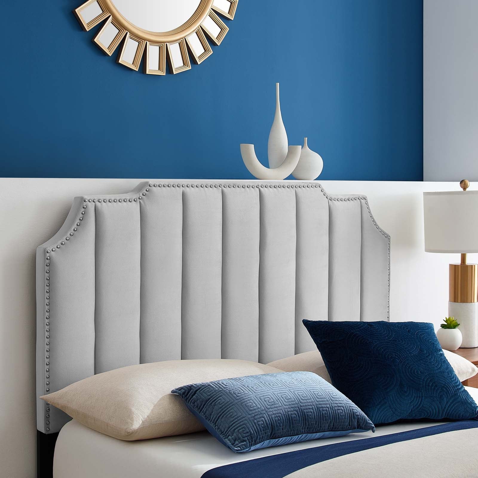 Colette Full Performance Velvet Platform Bed By Modway - MOD-6889 | Beds - 40