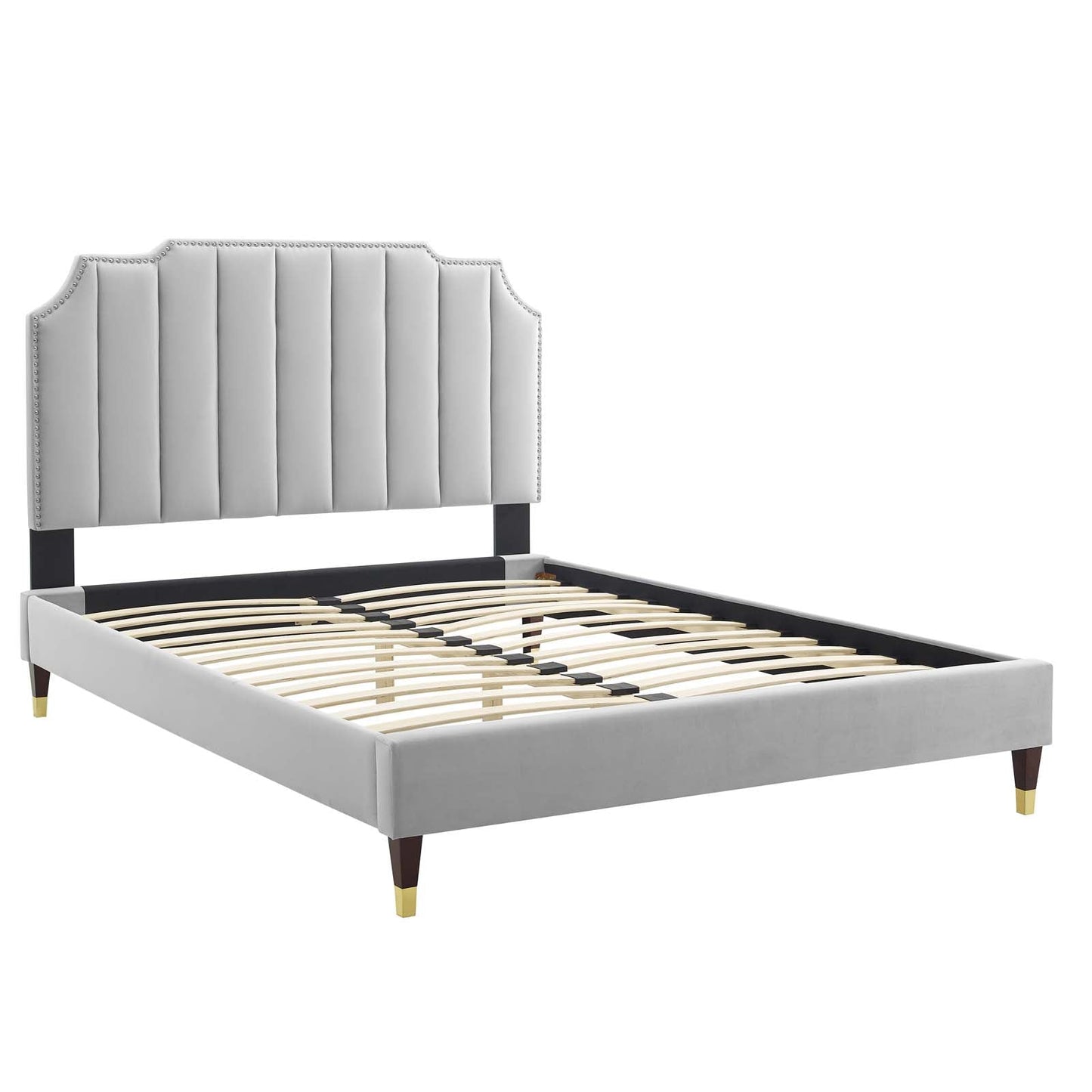 Colette Full Performance Velvet Platform Bed By Modway - MOD-6889 | Beds - 42