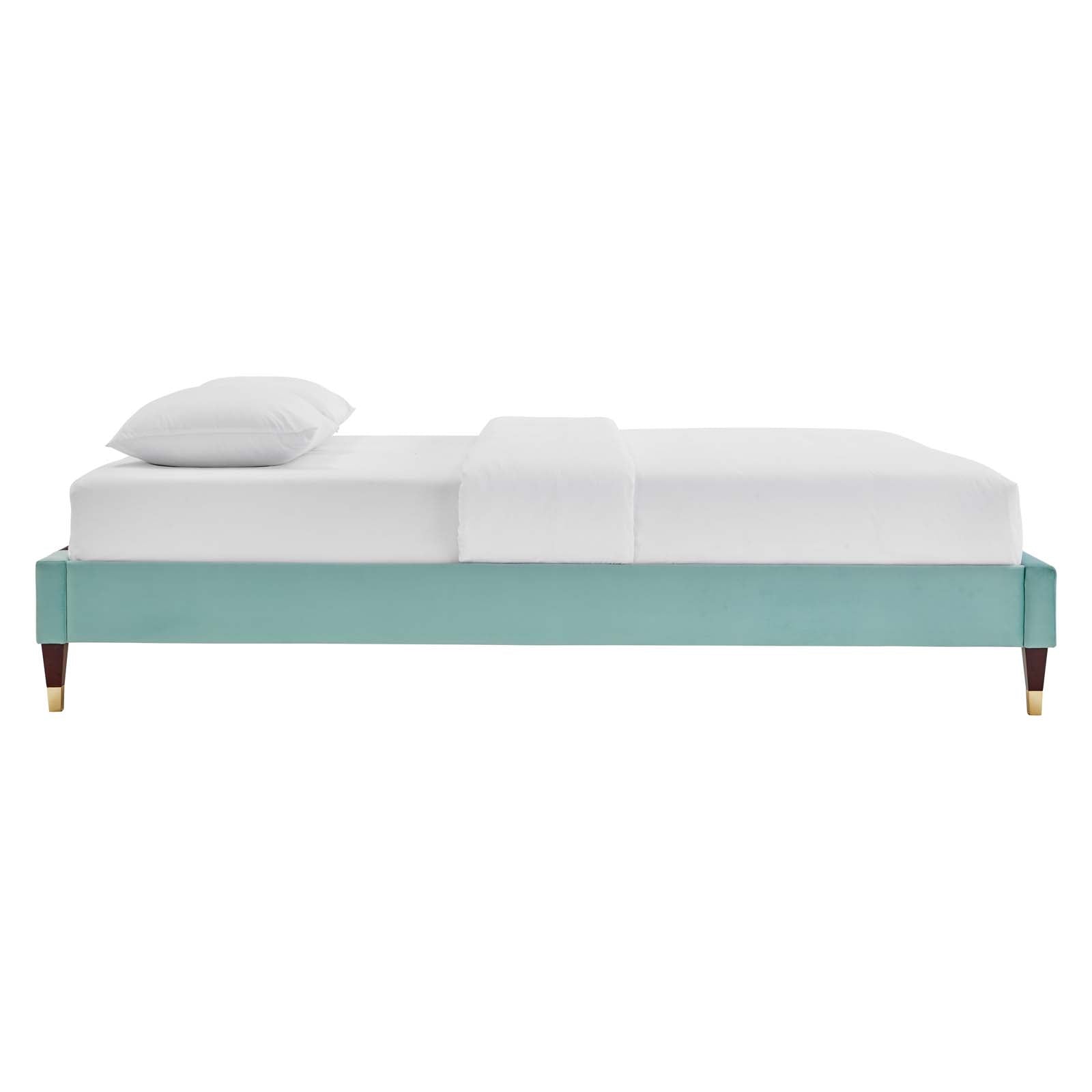 Colette Full Performance Velvet Platform Bed By Modway - MOD-6889 | Beds - 64