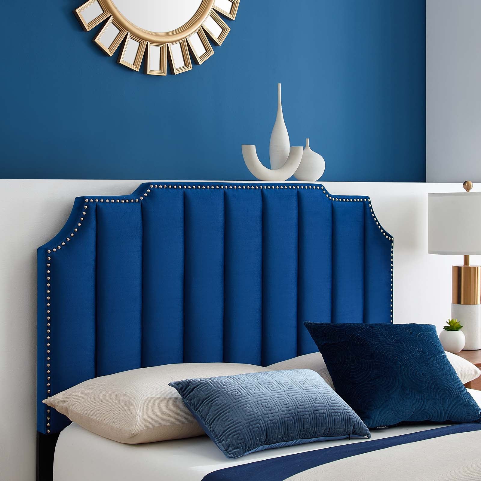 Colette Full Performance Velvet Platform Bed By Modway - MOD-6889 | Beds - 72