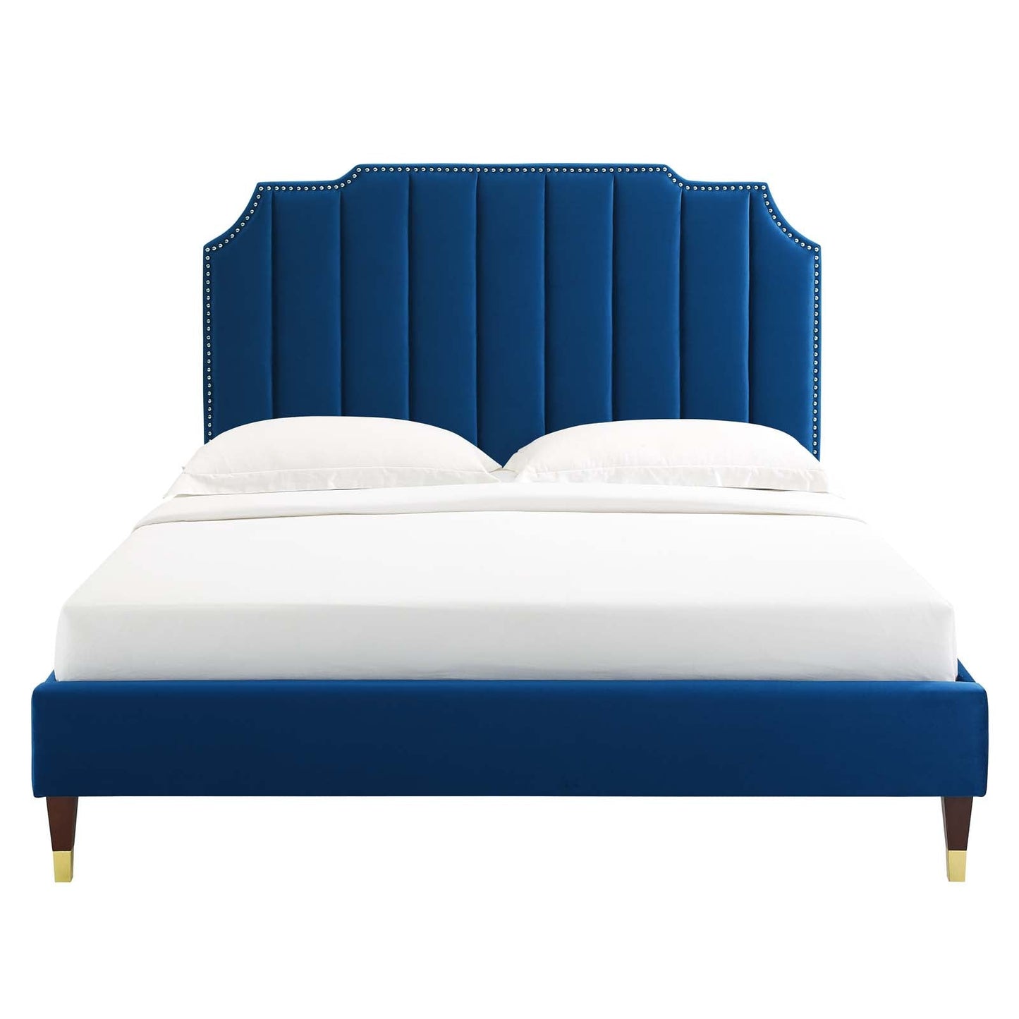 Colette Full Performance Velvet Platform Bed By Modway - MOD-6889 | Beds - 76