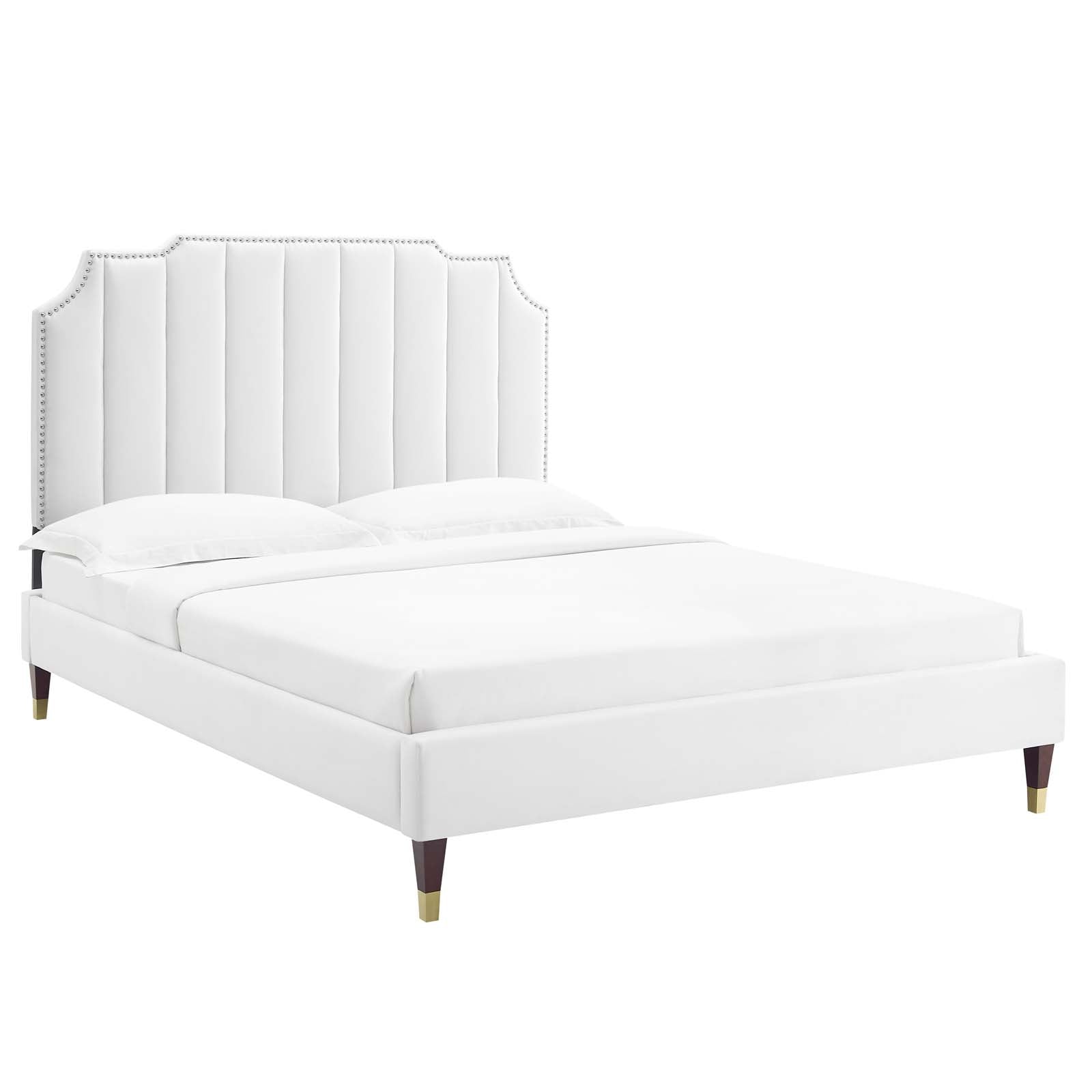 Colette Full Performance Velvet Platform Bed By Modway - MOD-6889 | Beds - 113