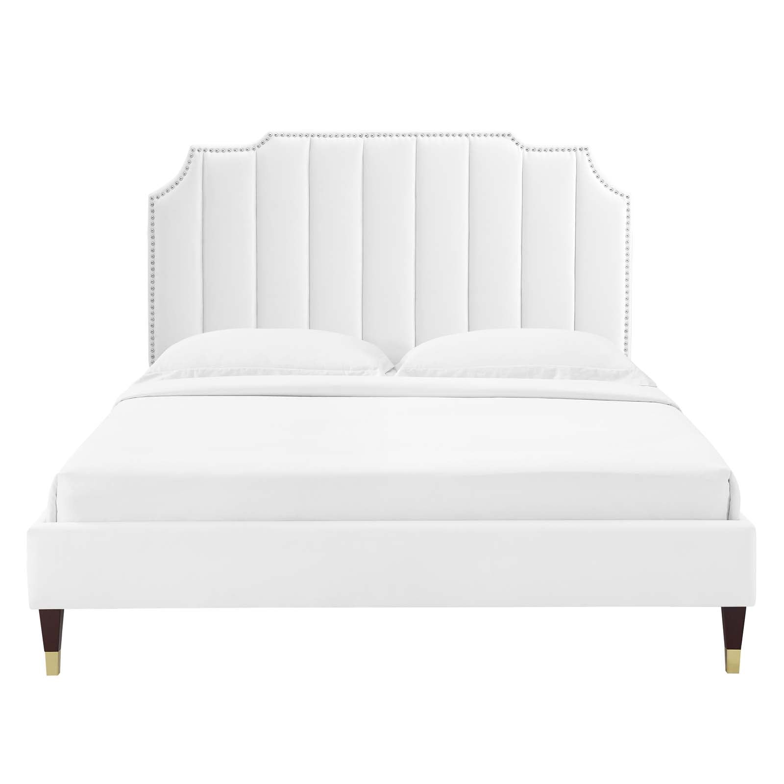 Colette Full Performance Velvet Platform Bed By Modway - MOD-6889 | Beds - 124