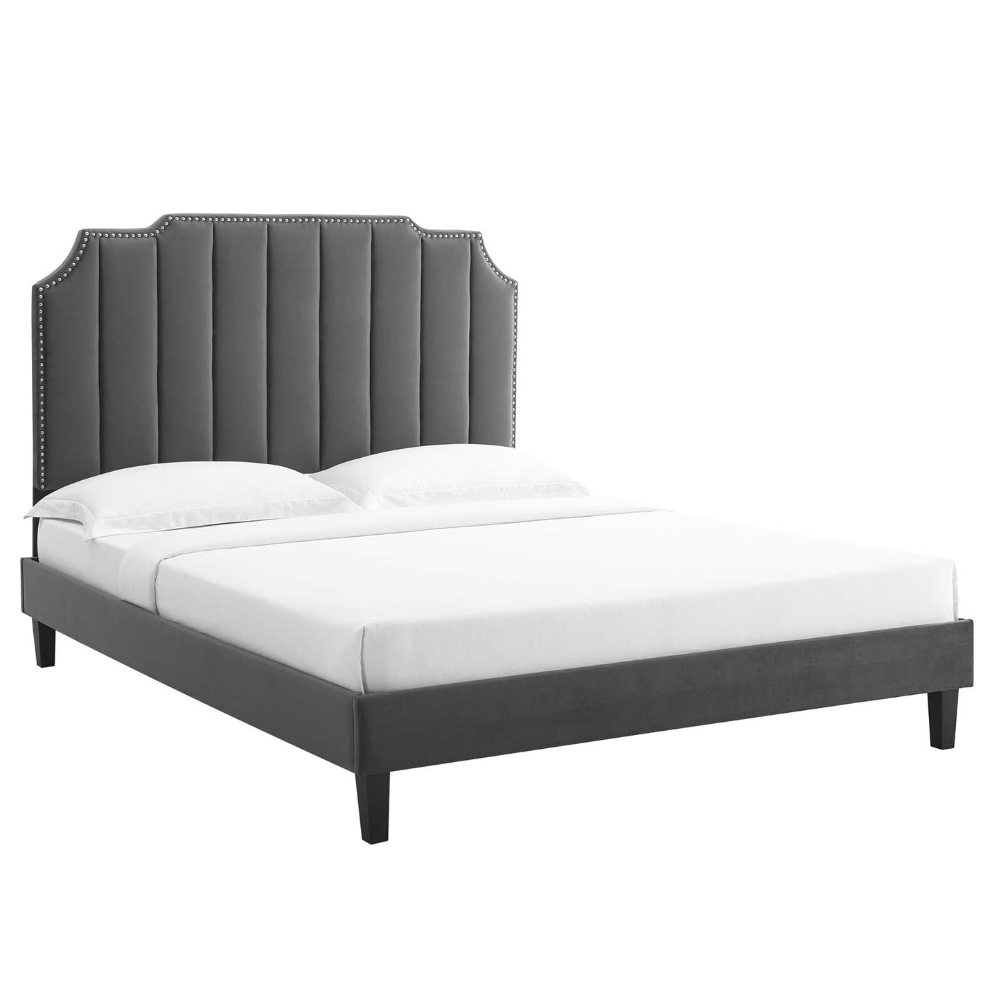 Colette Full Performance Velvet Platform Bed By Modway - MOD-6890 | Beds - 2