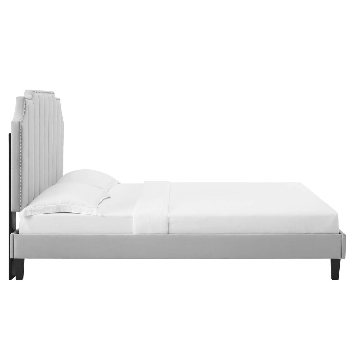 Colette Full Performance Velvet Platform Bed By Modway - MOD-6890 | Beds - 43