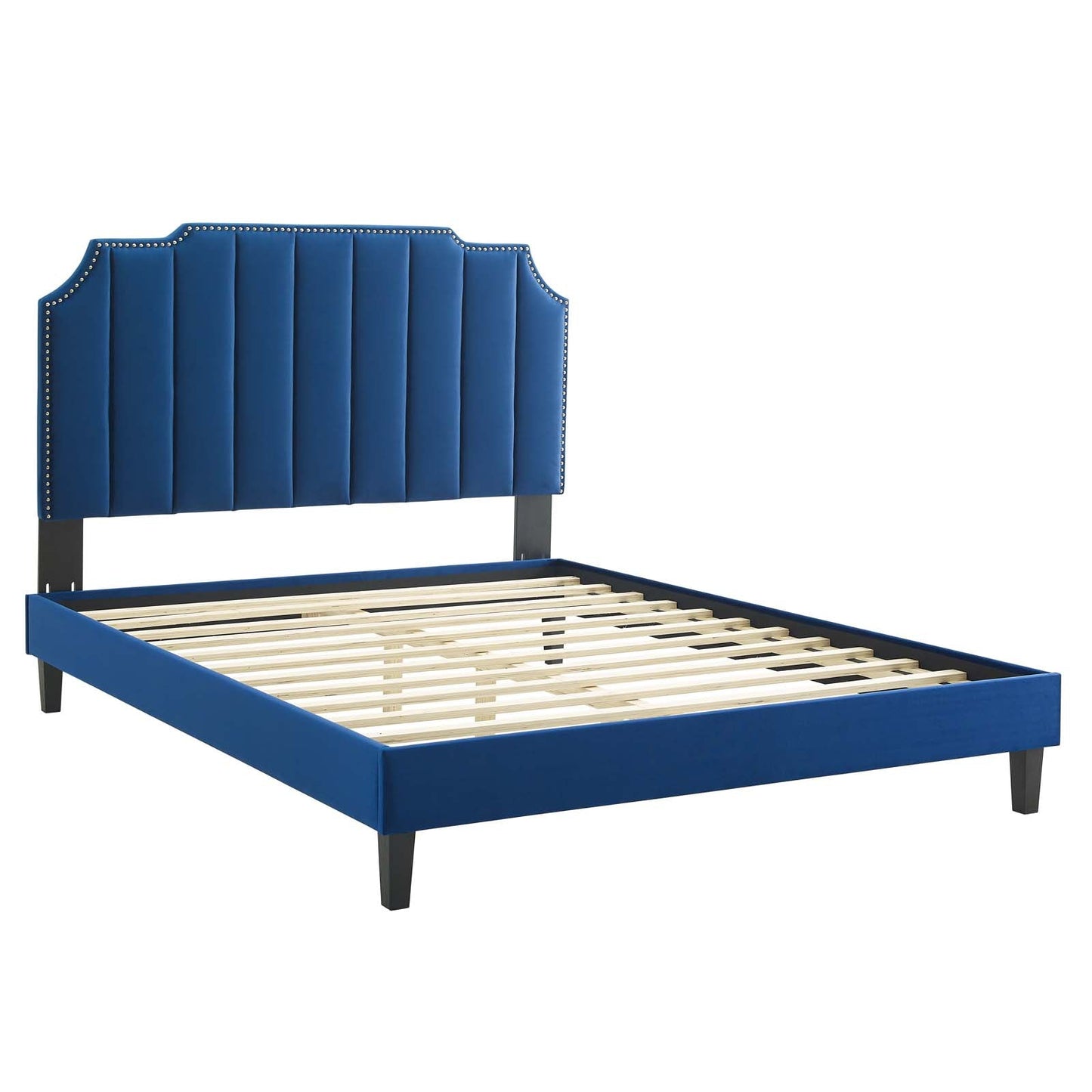 Colette Full Performance Velvet Platform Bed By Modway - MOD-6890 | Beds - 74