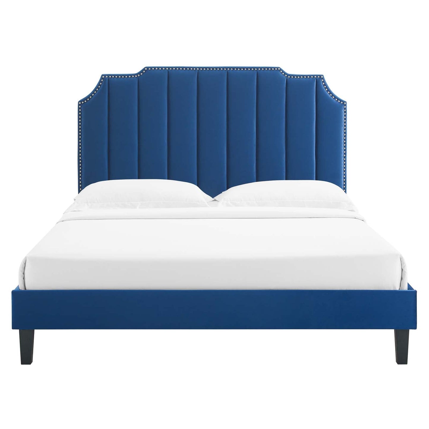 Colette Full Performance Velvet Platform Bed By Modway - MOD-6890 | Beds - 76