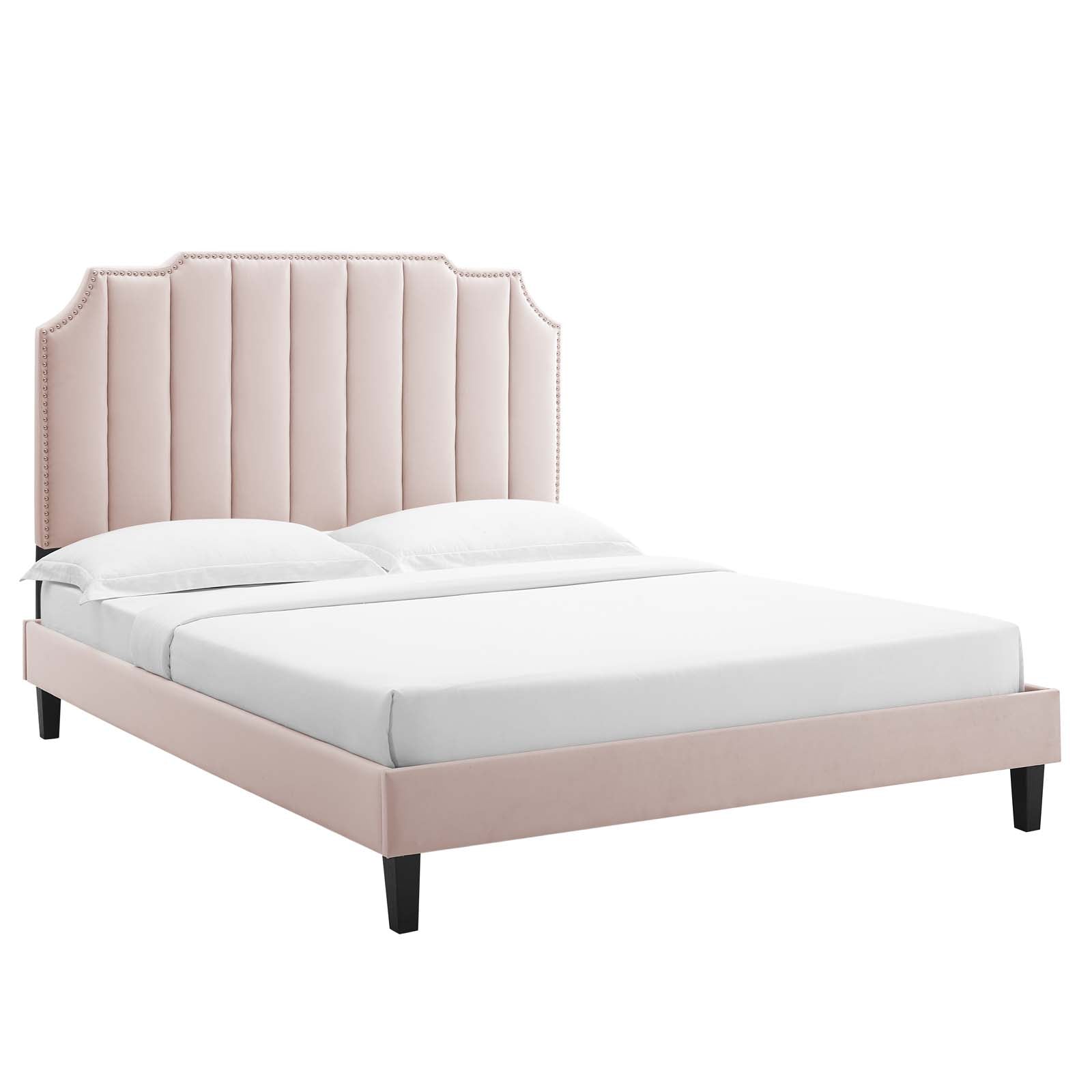 Colette Full Performance Velvet Platform Bed By Modway - MOD-6890 | Beds - 81