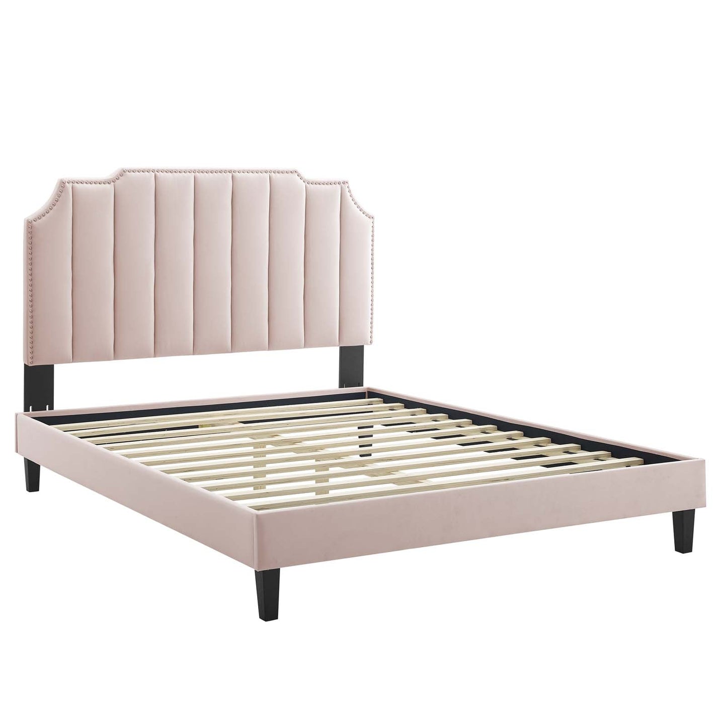 Colette Full Performance Velvet Platform Bed By Modway - MOD-6890 | Beds - 90