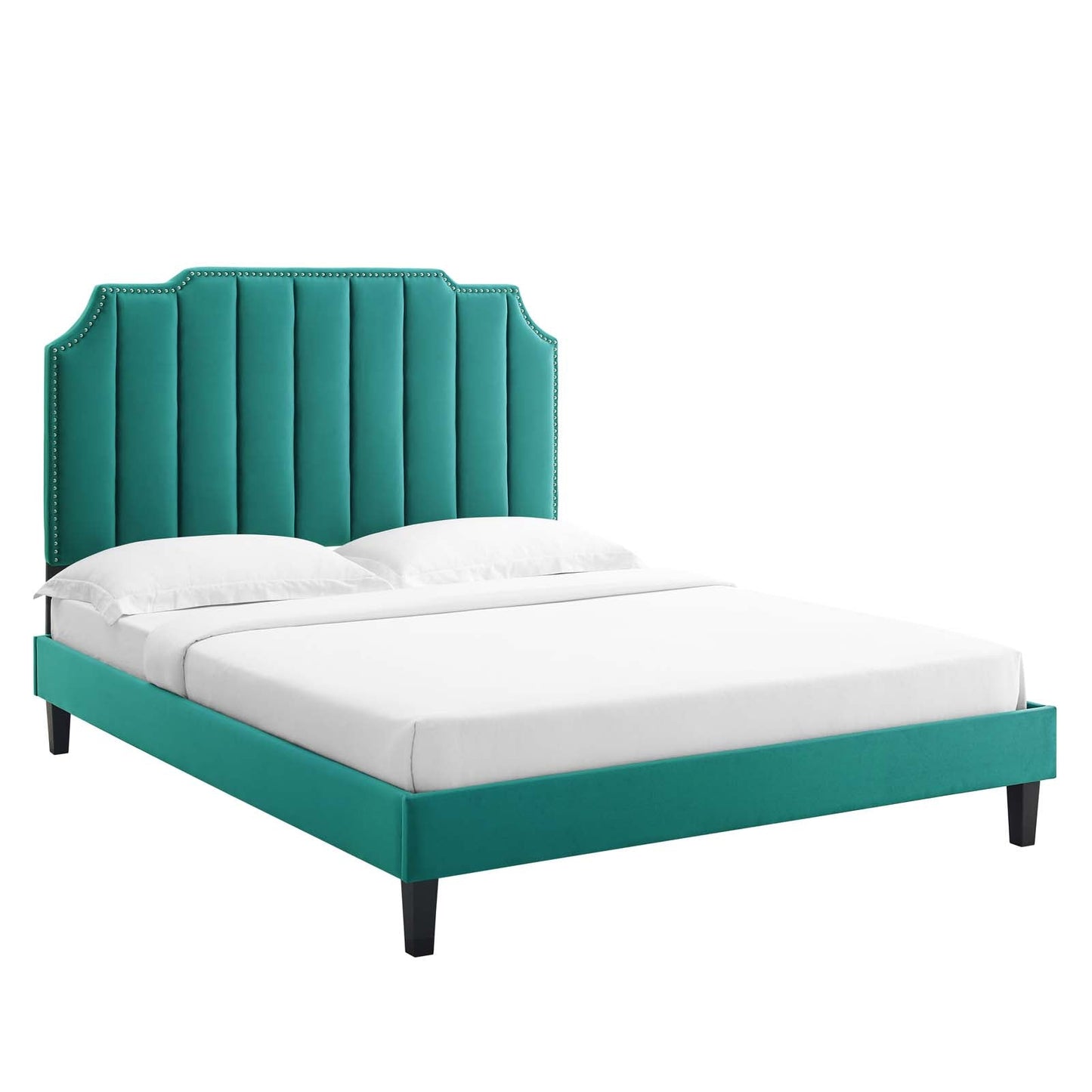Colette Full Performance Velvet Platform Bed By Modway - MOD-6890 | Beds - 97