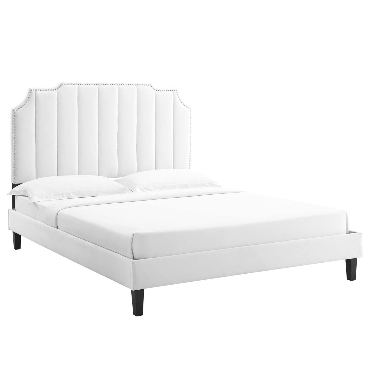 Colette Full Performance Velvet Platform Bed By Modway - MOD-6890 | Beds - 113