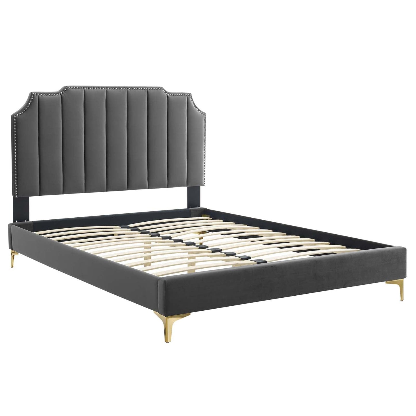 Colette King Performance Velvet Platform Bed By Modway - MOD-6894 | Beds - 10