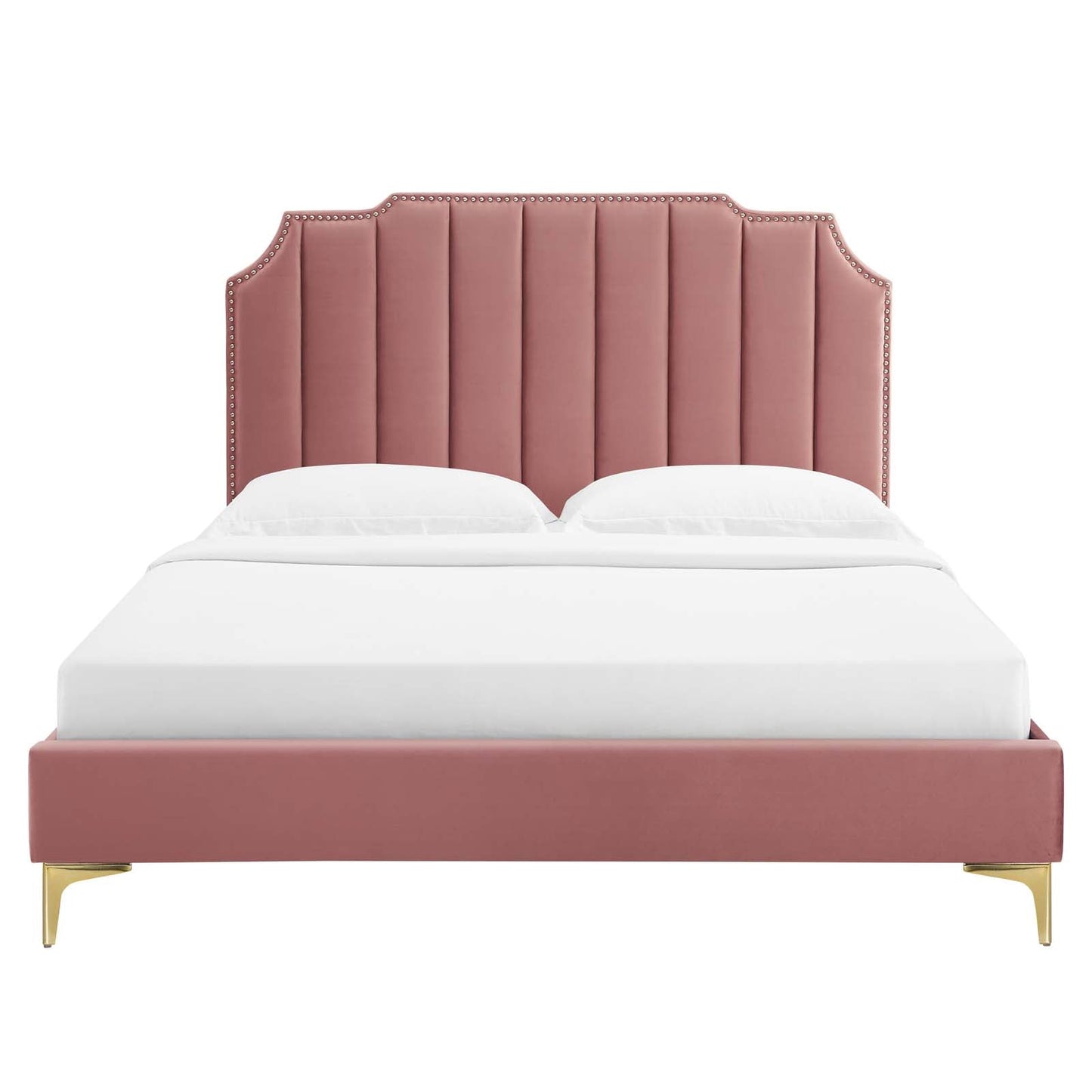 Colette King Performance Velvet Platform Bed By Modway - MOD-6894 | Beds - 28