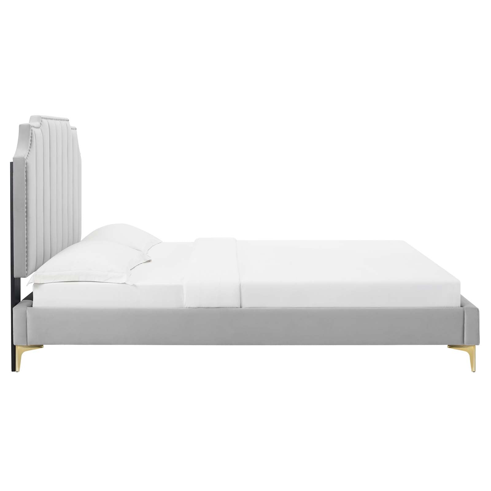 Colette King Performance Velvet Platform Bed By Modway - MOD-6894 | Beds - 43