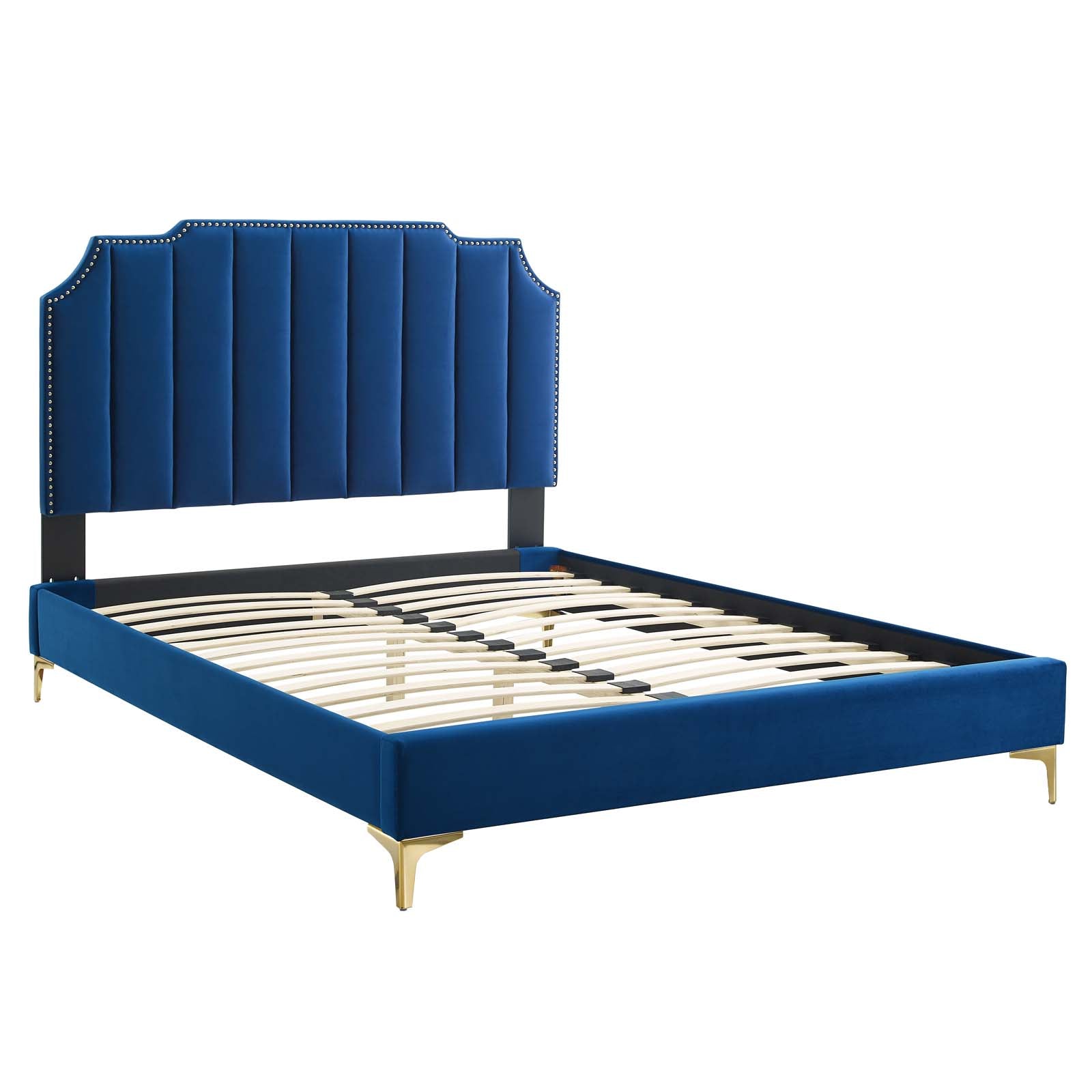 Colette King Performance Velvet Platform Bed By Modway - MOD-6894 | Beds - 74