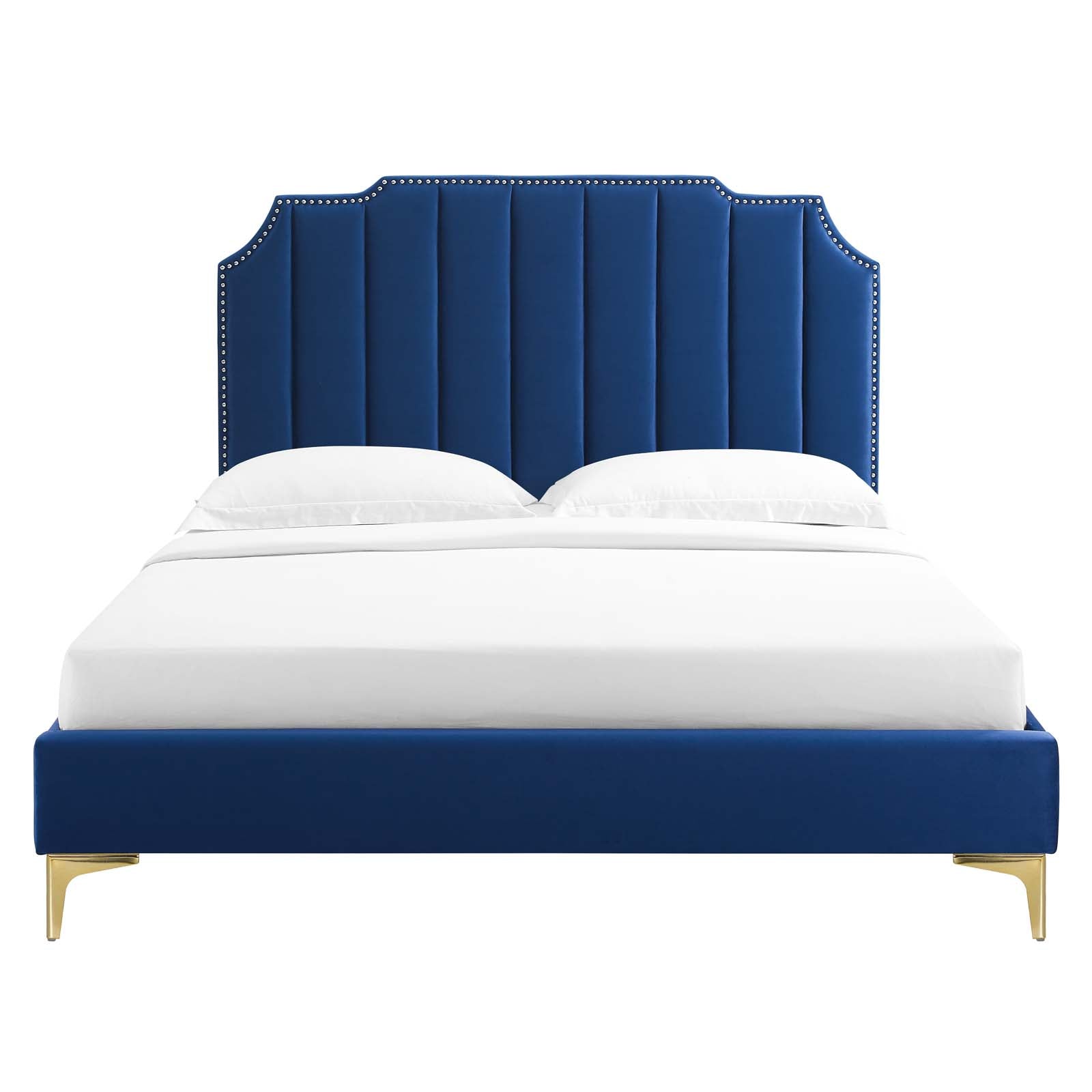 Colette King Performance Velvet Platform Bed By Modway - MOD-6894 | Beds - 76