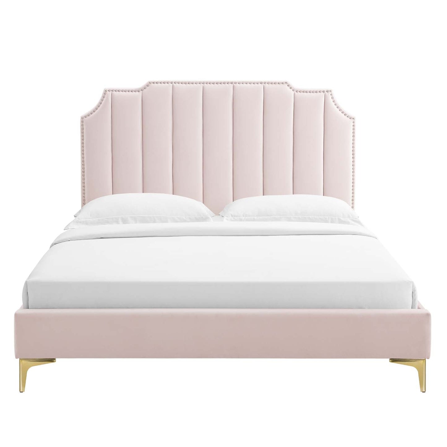 Colette King Performance Velvet Platform Bed By Modway - MOD-6894 | Beds - 92