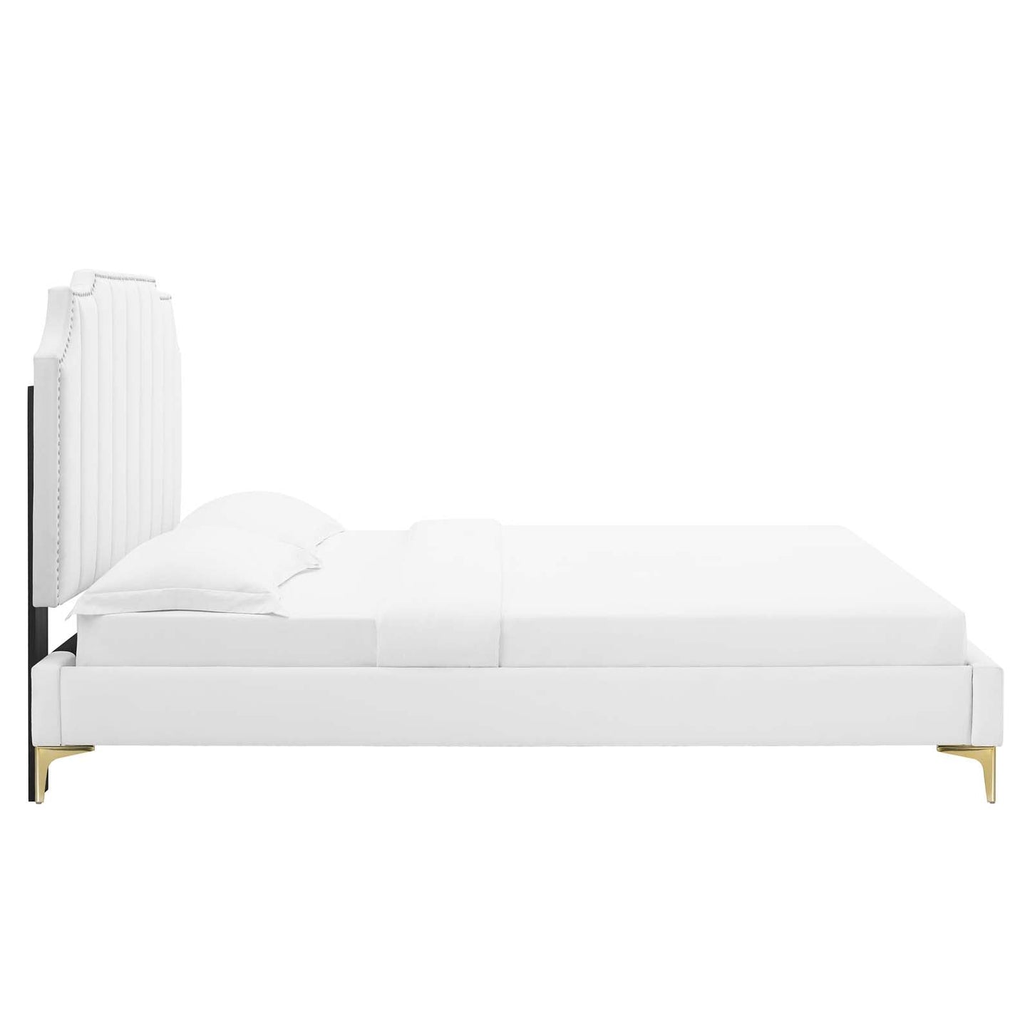 Colette King Performance Velvet Platform Bed By Modway - MOD-6894 | Beds - 123
