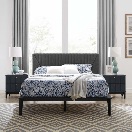 Dakota 3 Piece Upholstered Bedroom Set By Modway | Bedroom Sets - 6