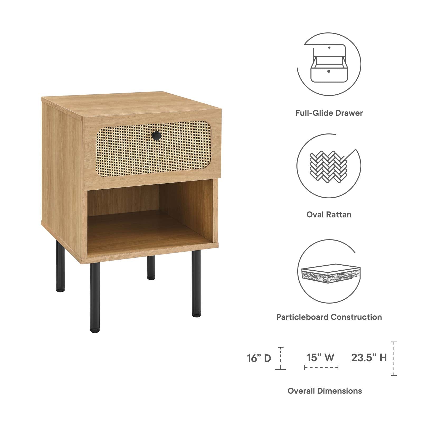 Chaucer Nightstand By Modway - MOD-7062 | Nightstands - 12