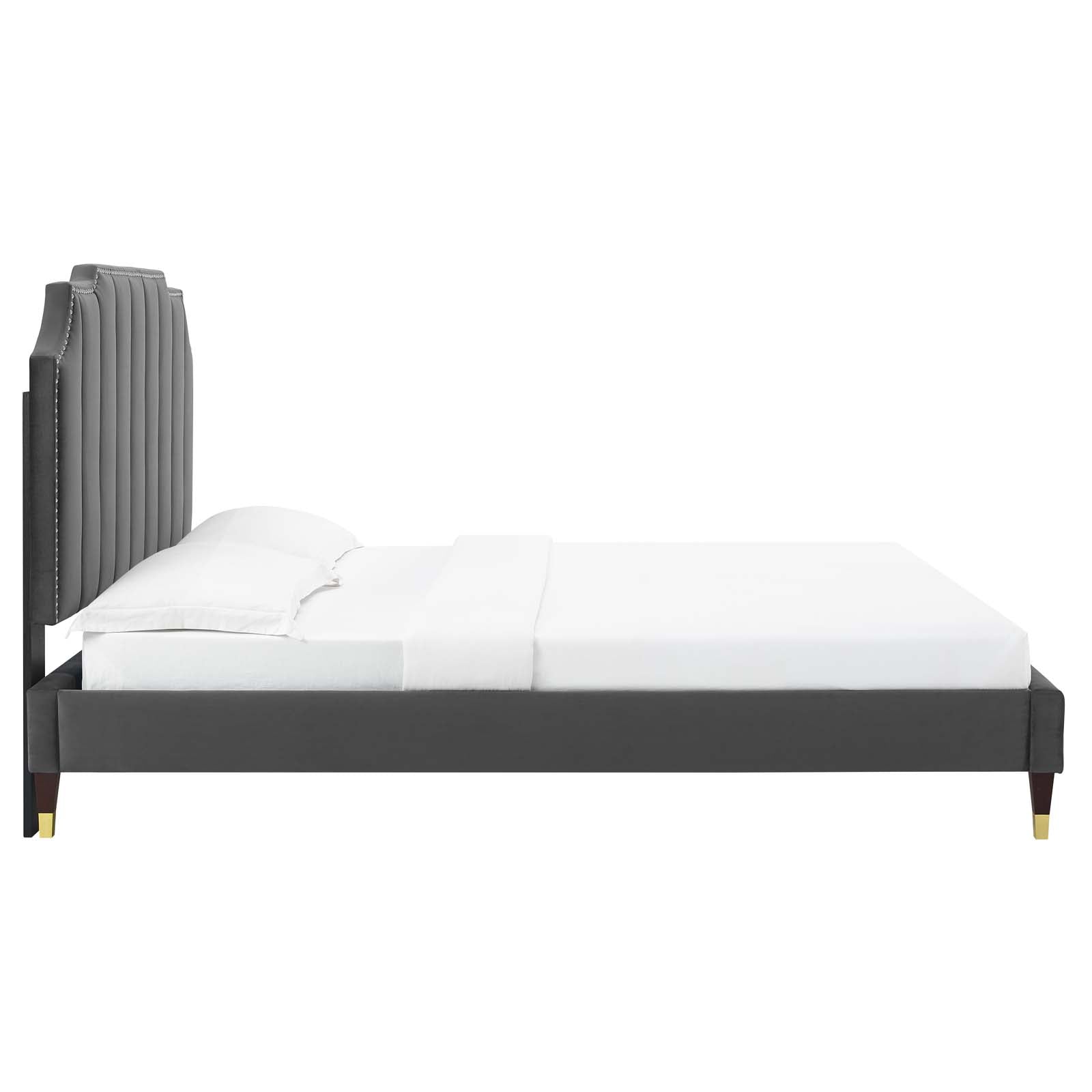 Colette King Performance Velvet Platform Bed By Modway - MOD-7074 | Beds - 11