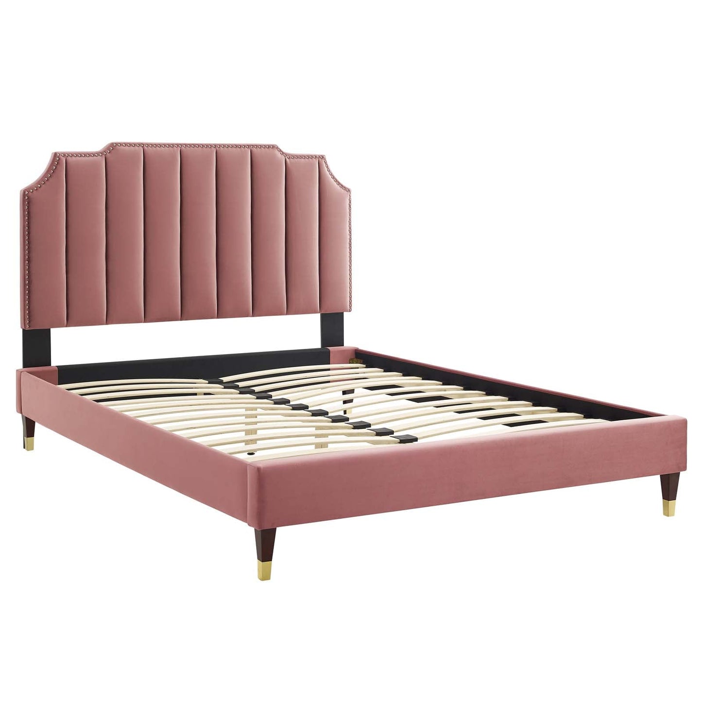 Colette King Performance Velvet Platform Bed By Modway - MOD-7074 | Beds - 26