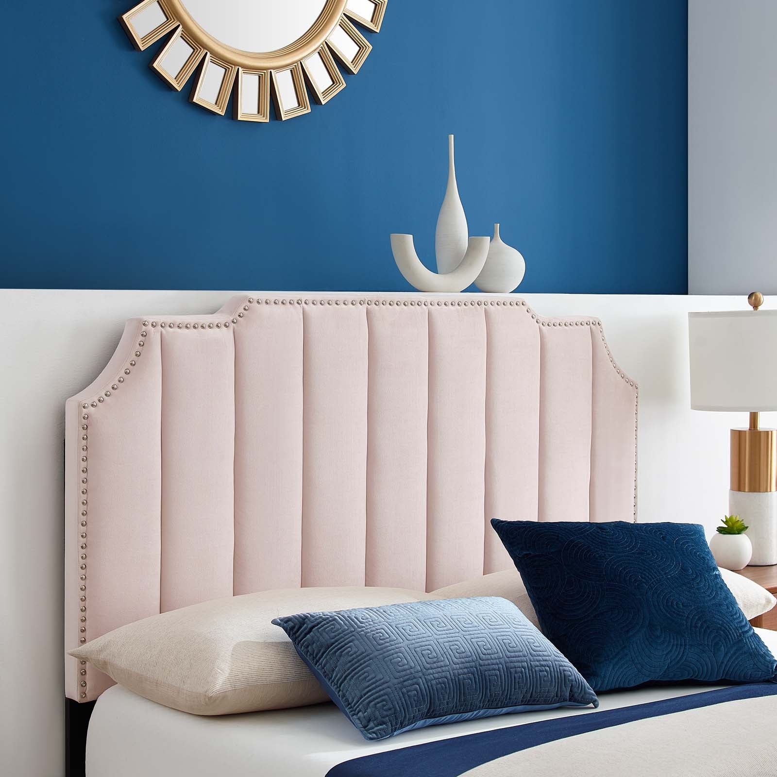 Colette King Performance Velvet Platform Bed By Modway - MOD-7074 | Beds - 88