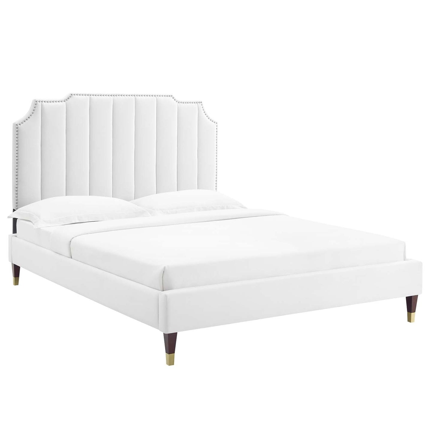 Colette King Performance Velvet Platform Bed By Modway - MOD-7074 | Beds - 113