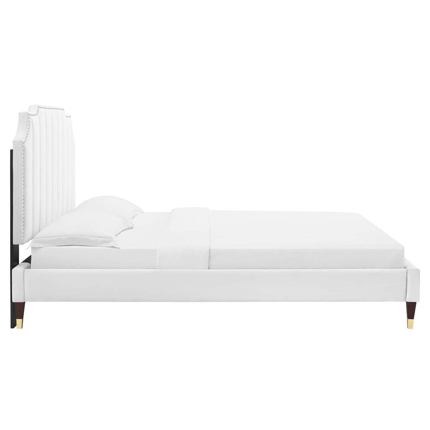 Colette King Performance Velvet Platform Bed By Modway - MOD-7074 | Beds - 123