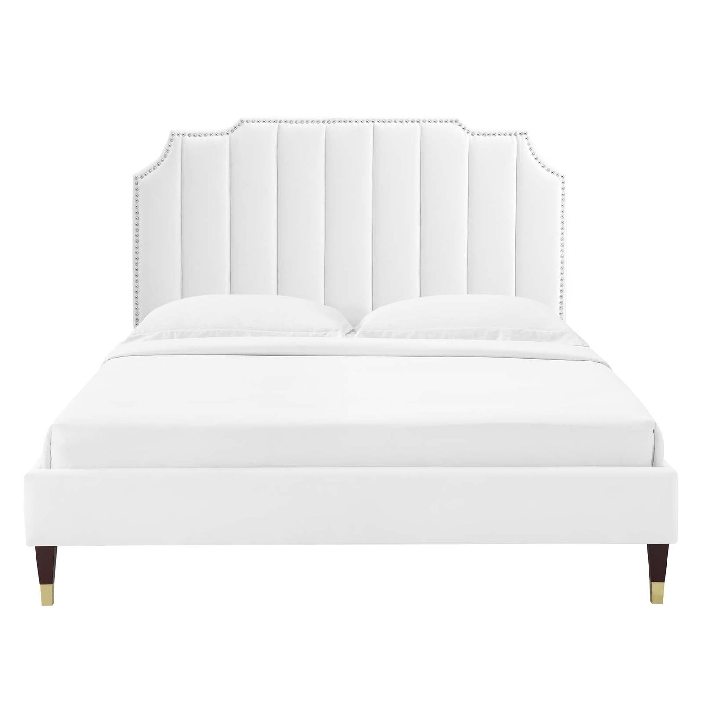 Colette King Performance Velvet Platform Bed By Modway - MOD-7074 | Beds - 124