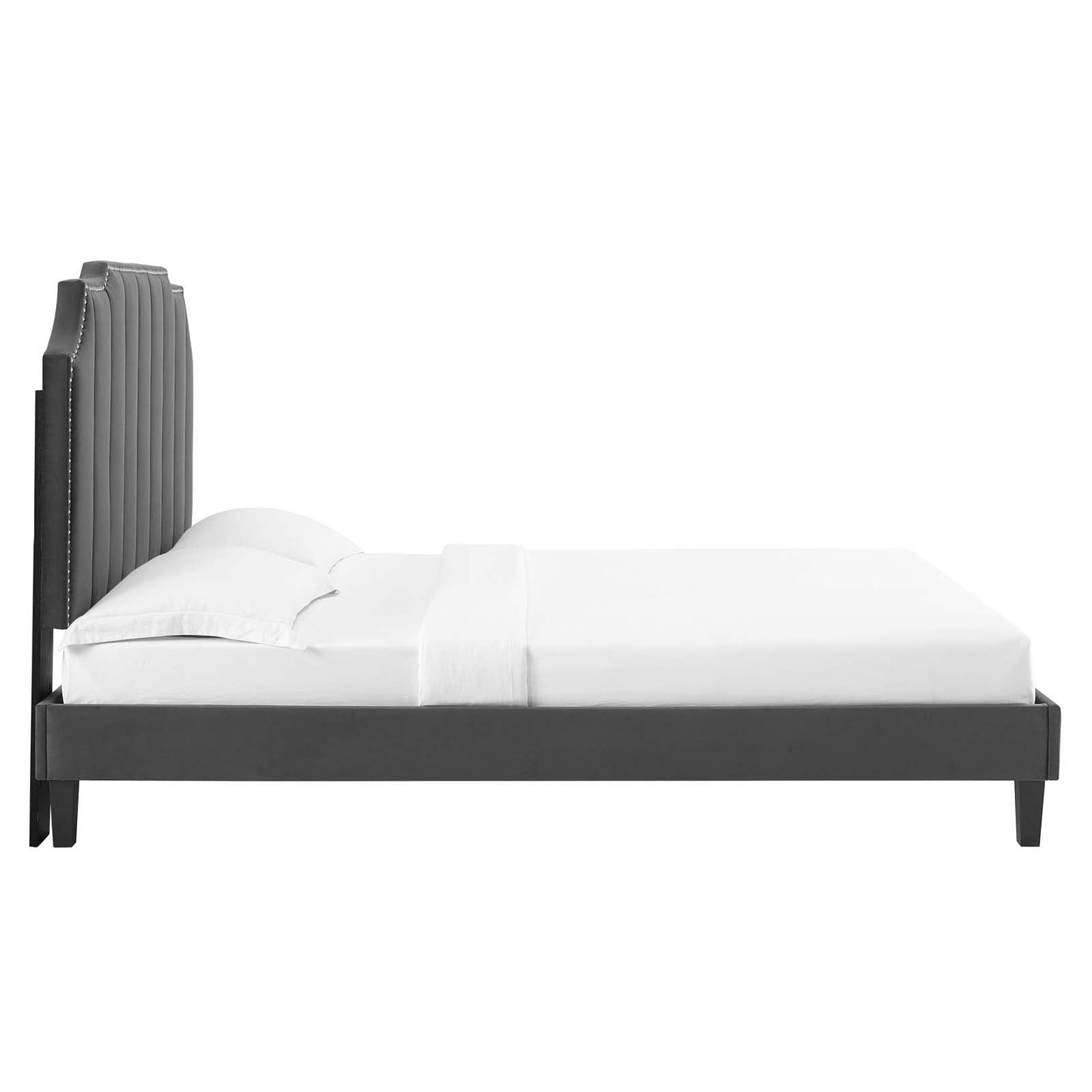 Colette King Performance Velvet Platform Bed By Modway - MOD-7075 | Beds - 11