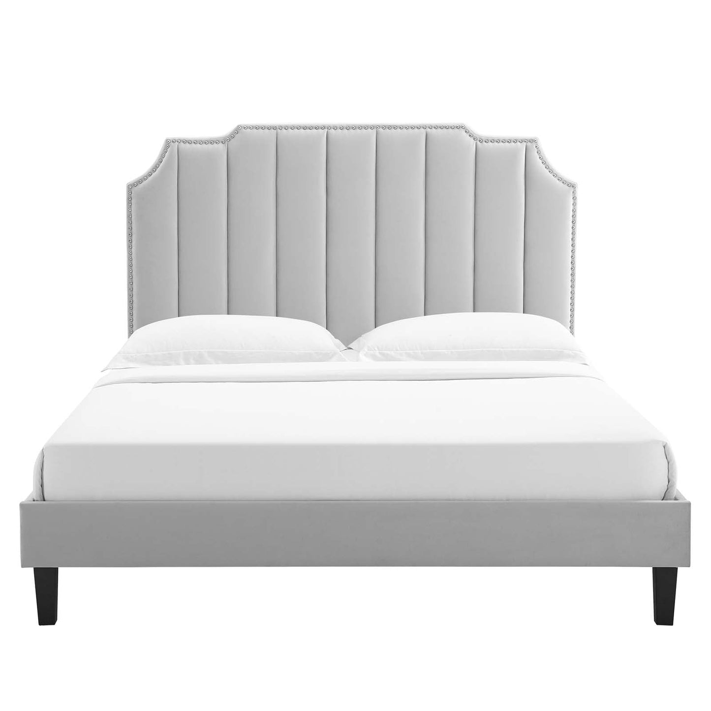 Colette King Performance Velvet Platform Bed By Modway - MOD-7075 | Beds - 44