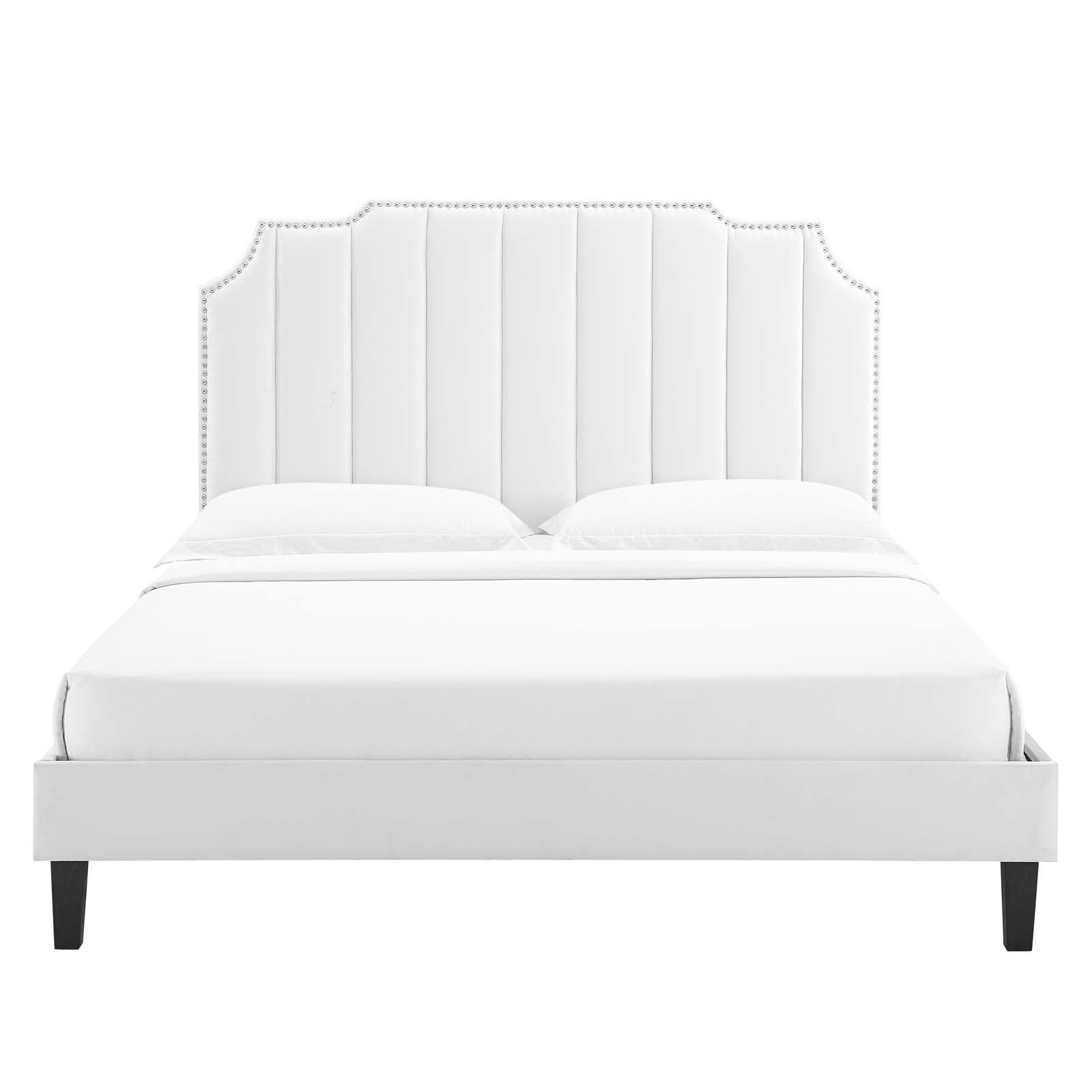 Colette King Performance Velvet Platform Bed By Modway - MOD-7075 | Beds - 124