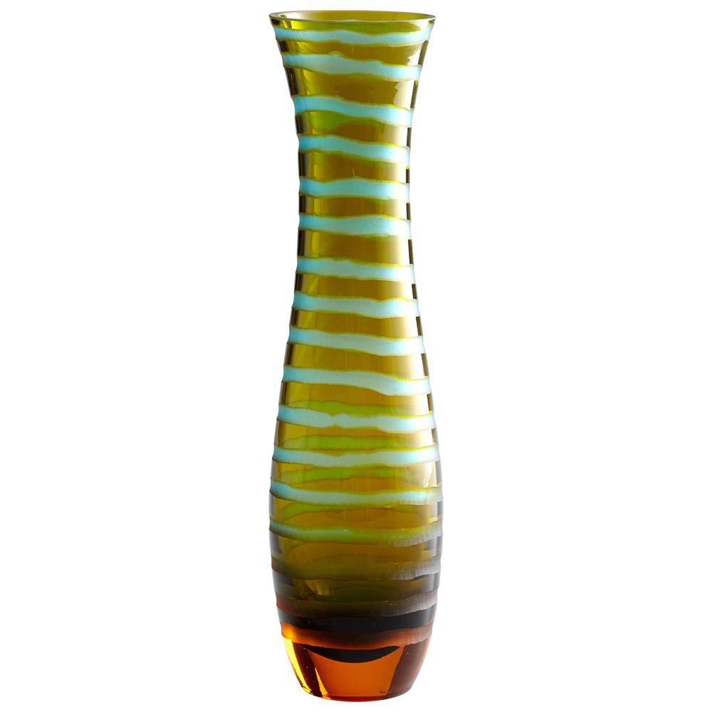 Cyan Design Blue And Orange Chiseled Vase