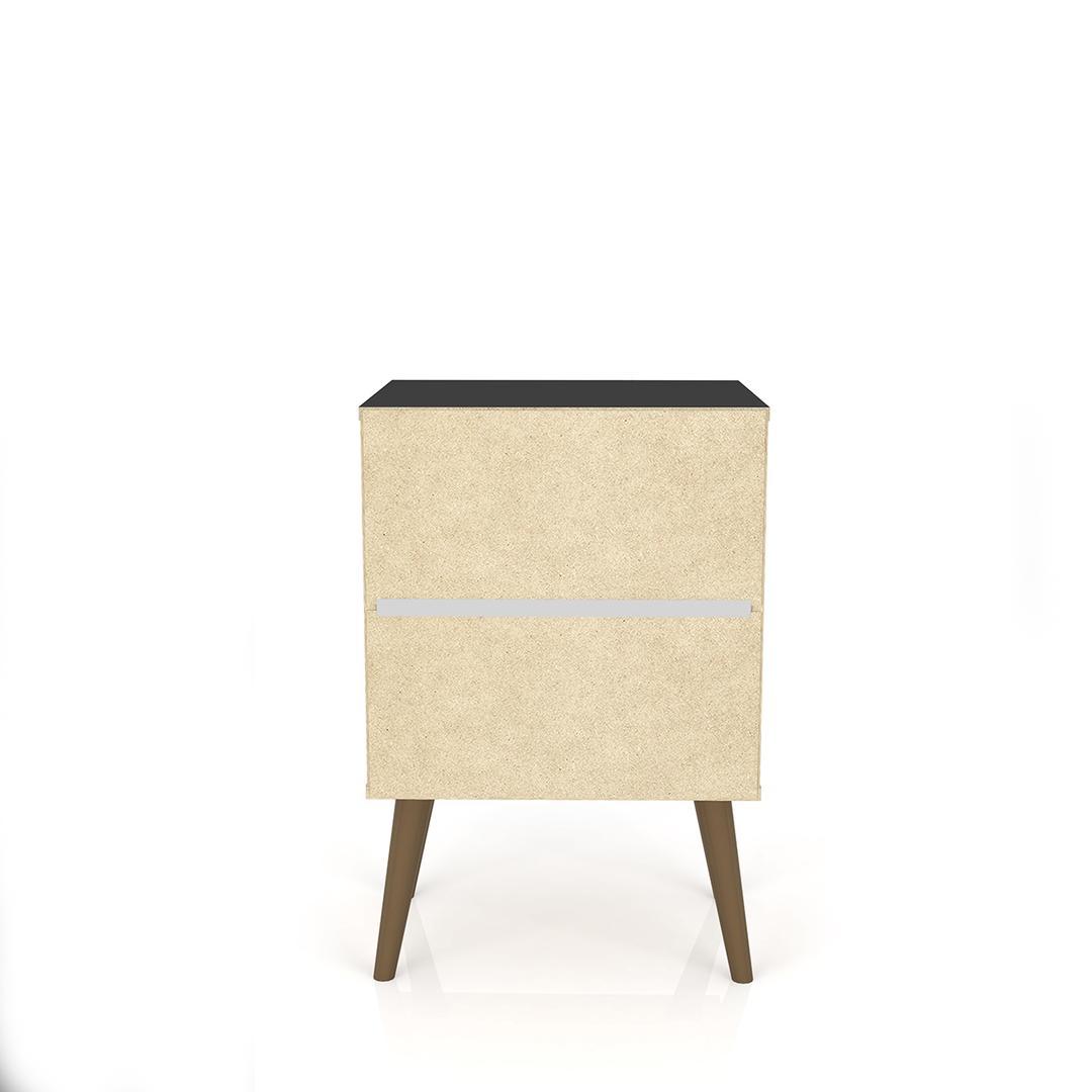 Manhattan Comfort Liberty Mid Century - Modern Nightstand 1.0 with 1 Cubby Space